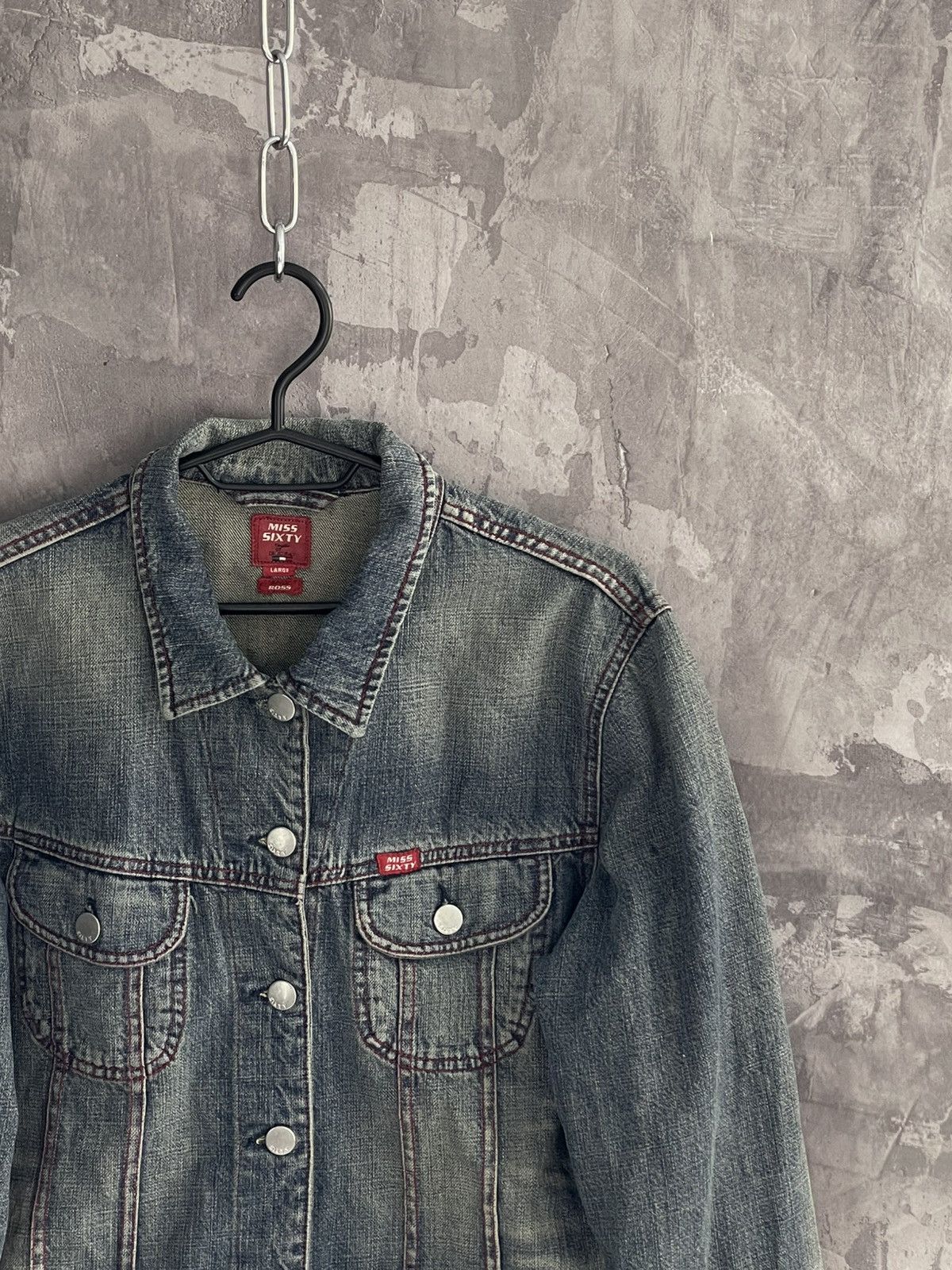 Hysteric Glamour × Japanese Brand × Miss Sixty Vintage Y2K Miss Sixty Denim Jacket Size L / US 10 / IT 46 - 4 Thumbnail