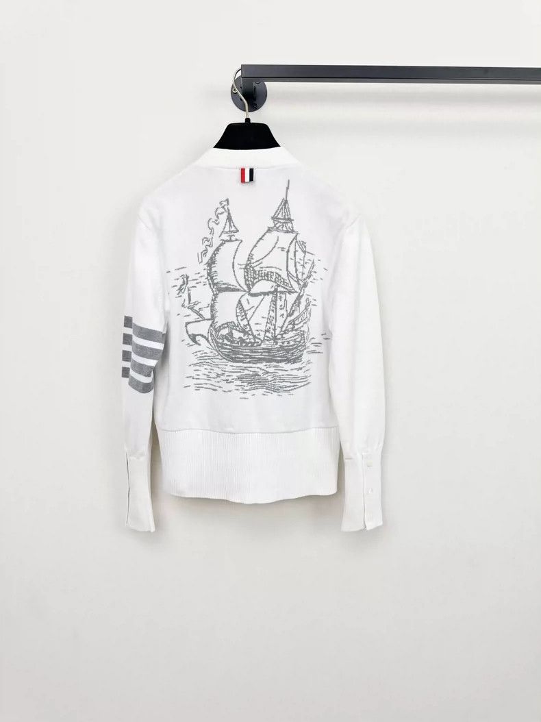 Thom Browne Thom Browne Knitted cardigan Size M / US 6-8 / IT 42-44 - 5 Thumbnail