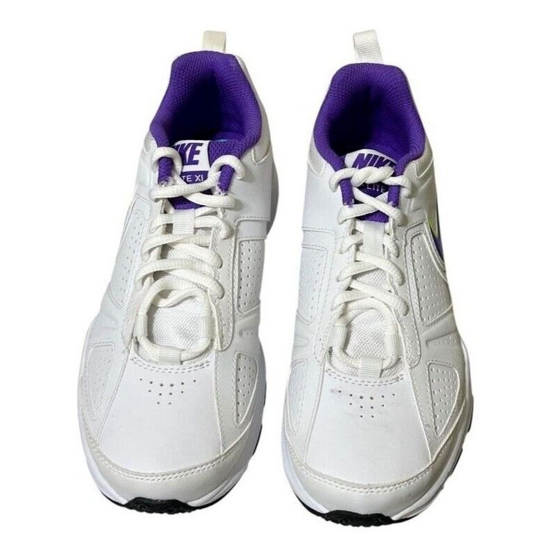 Nike Nike T-Lite XI Athletic Shoes Women’s Size 6 White Purple Le Size US 6 / IT 36 - 2 Thumbnail