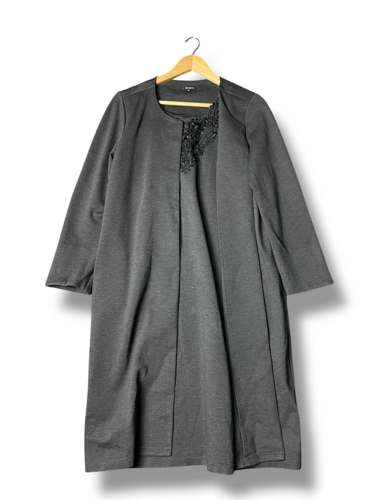 MERION Japanese Brand Two-piece Long Cardigan (82)