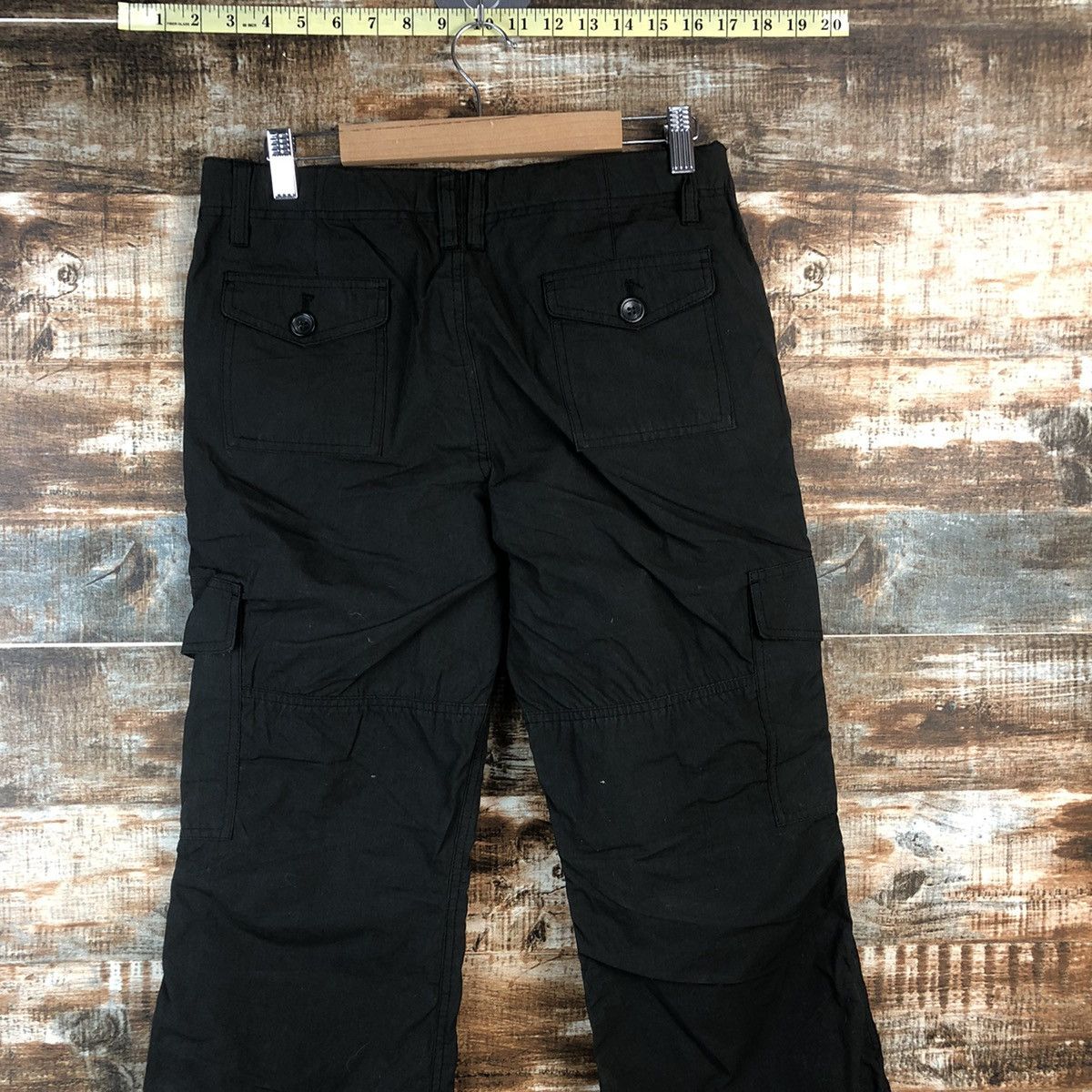 Japanese Brand DL Japanese Brand Black Cargo Multipocket Pants #C702 Size US 28 / EU 44 - 12 Thumbnail