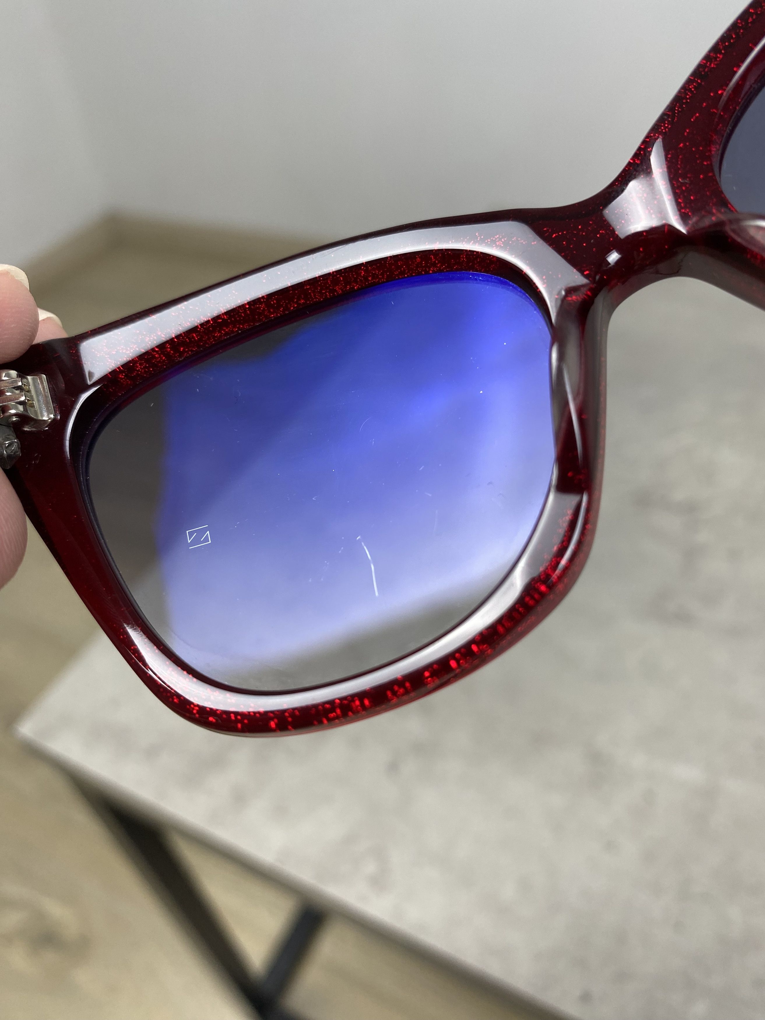 Chrome Hearts Chrome Hearts GLITTER GOO II RCRYS Sunglasses Red Size ONE SIZE - 17 Thumbnail