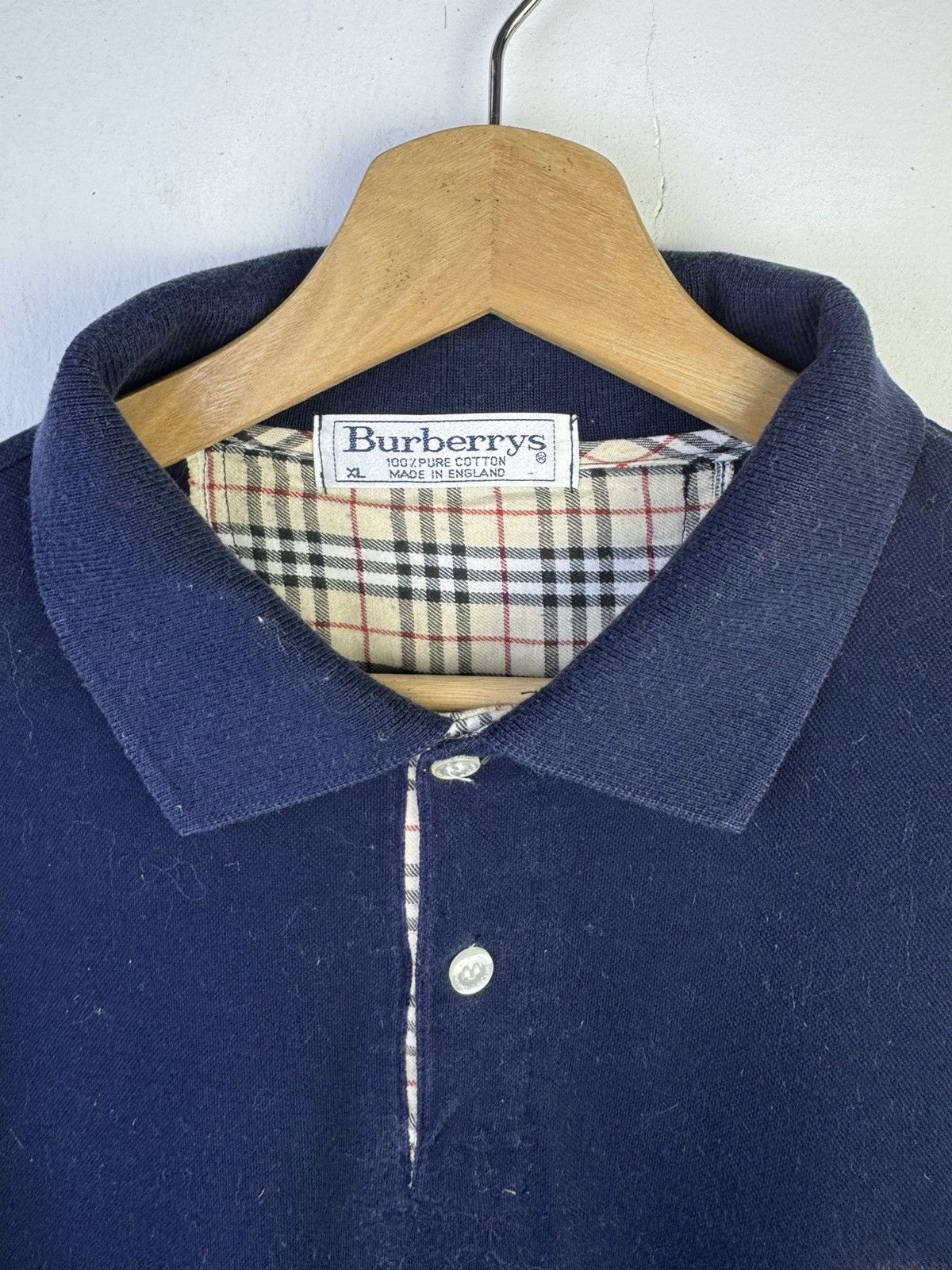 Burberry Vintage Burberrys Polos Shirt Size US XL / EU 56 / 4 - 6 Thumbnail