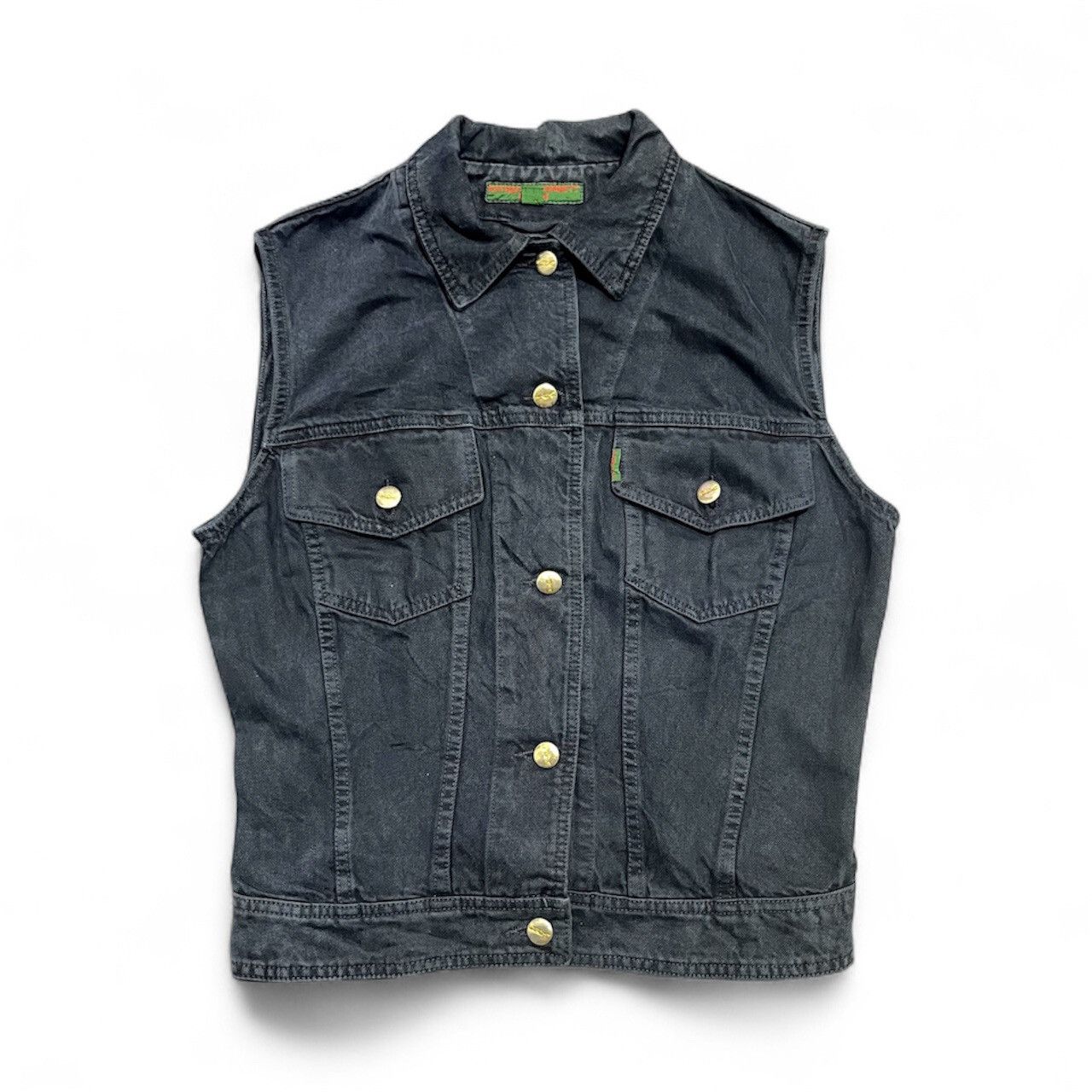 Katharine Hamnett London Vintage 90s Katharine Hamnett London Navy Denim Vest Size US S / EU 44-46 / 1 - 1 Thumbnail