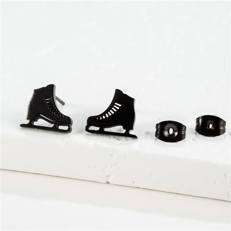 Jewelry Roller Skate Mini Stud Earrings Charm Earring Gift Size ONE SIZE - 1 Thumbnail