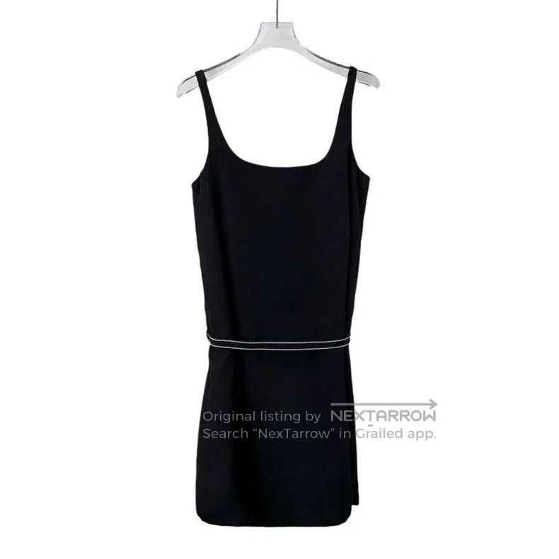 Prada Prada Black Triangle Logo Camisole Dress. Size US M / EU 48-50 / 2 - 2 Thumbnail