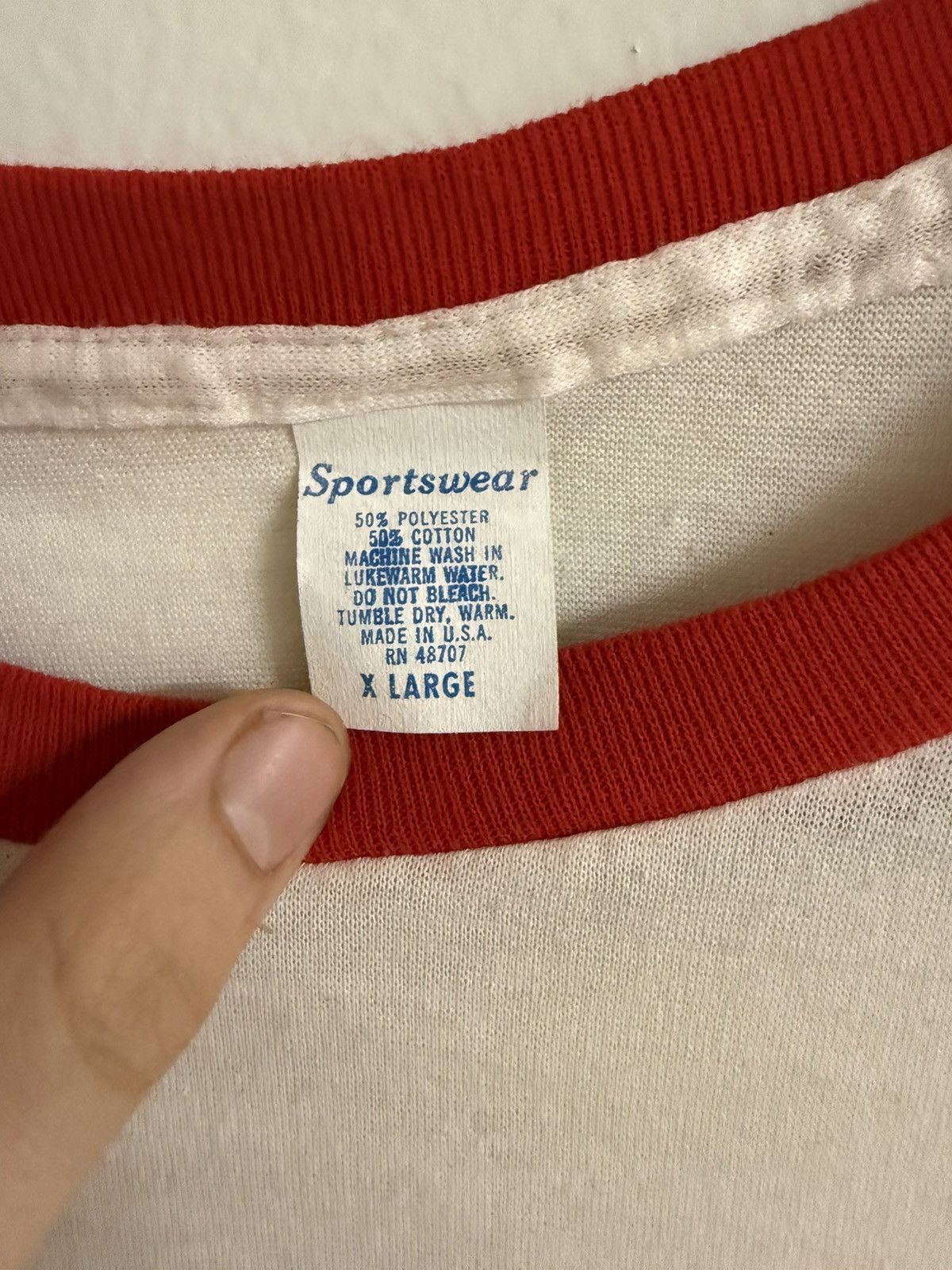 Vintage 80s vintage ringer tee Size US M / EU 48-50 / 2 - 3 Thumbnail