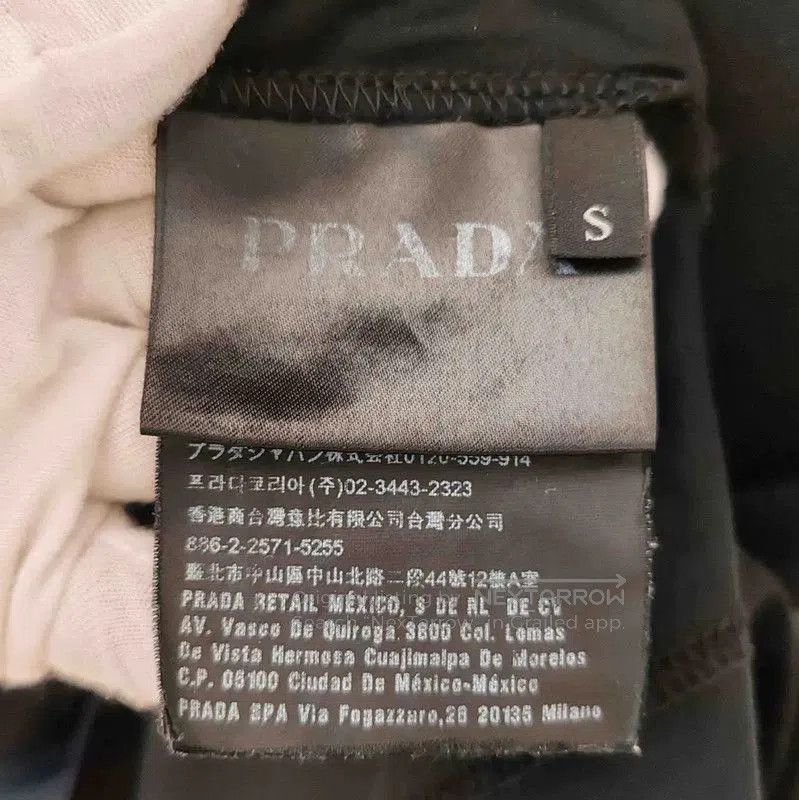 Prada Prada Black Cotton Men's T-shirt. Size US S / EU 44-46 / 1 - 4 Thumbnail