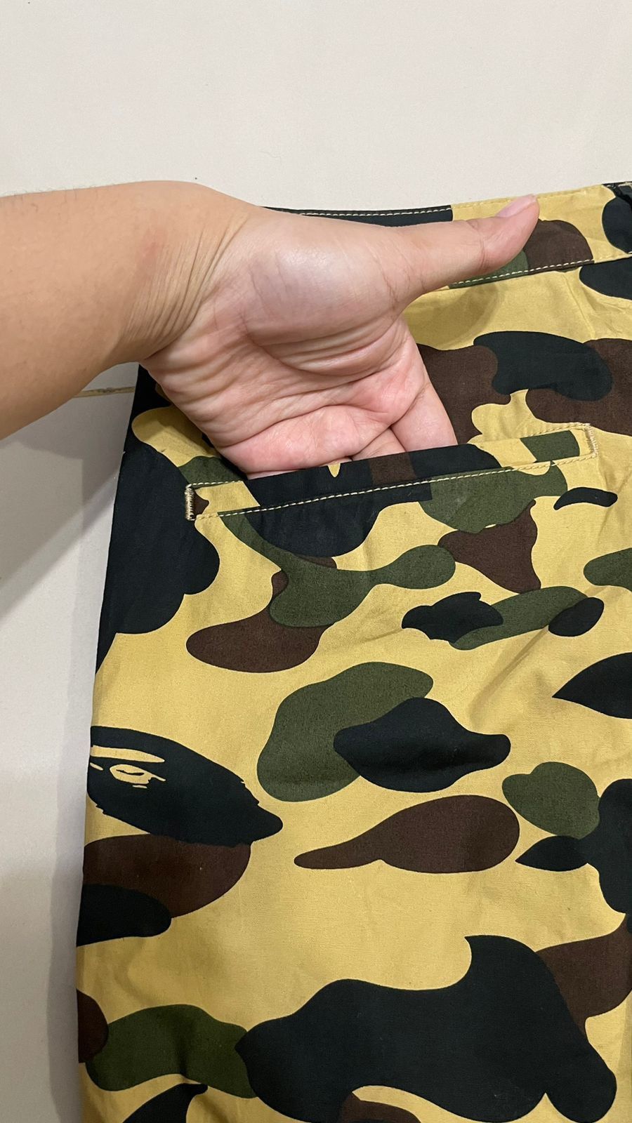Bape Rare Y2K Bape Camo Green Shark Track Pants Size US 32 / EU 48 - 9 Thumbnail
