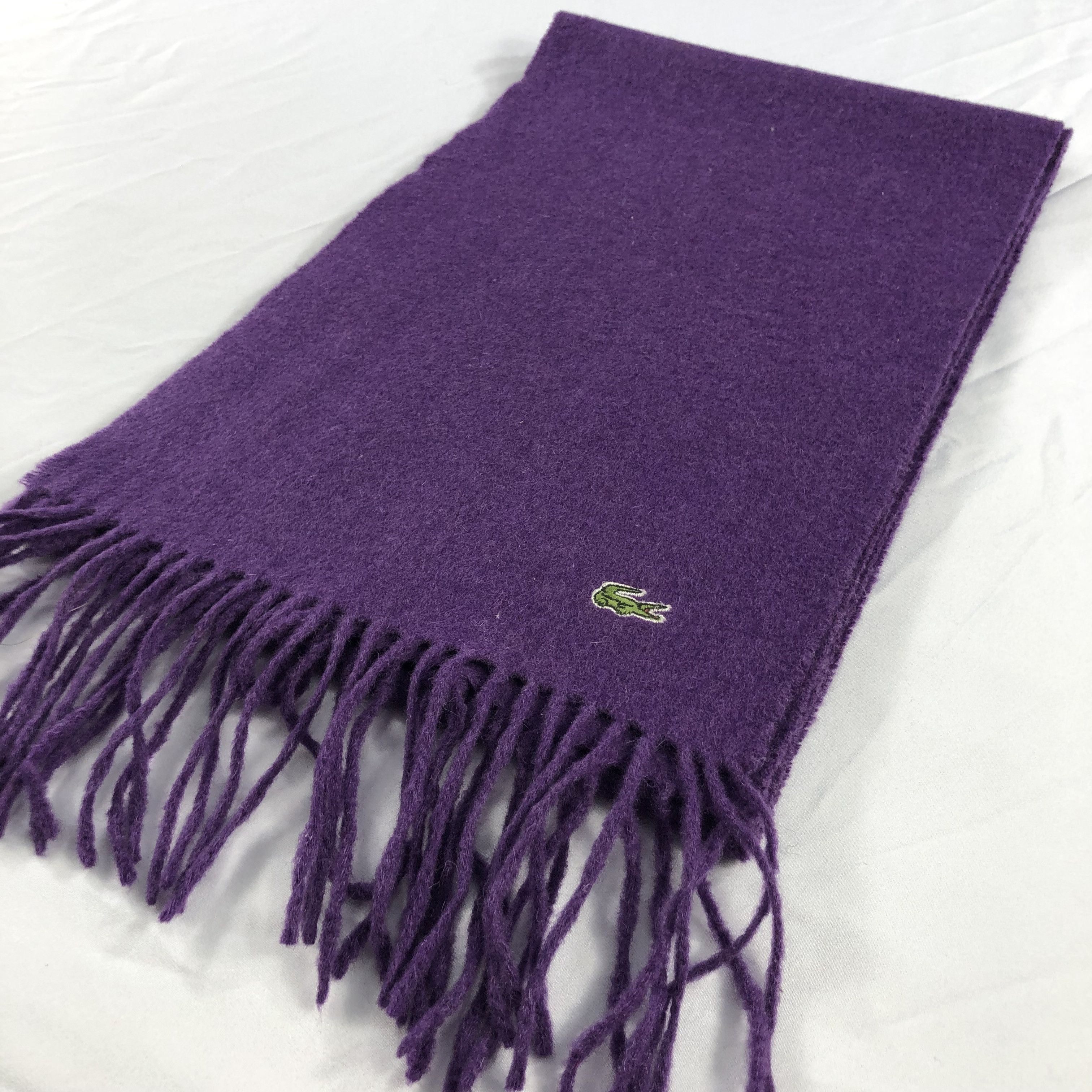 Lacoste Lacoste Wool Scarf Muffler V911 Size ONE SIZE - 3 Thumbnail