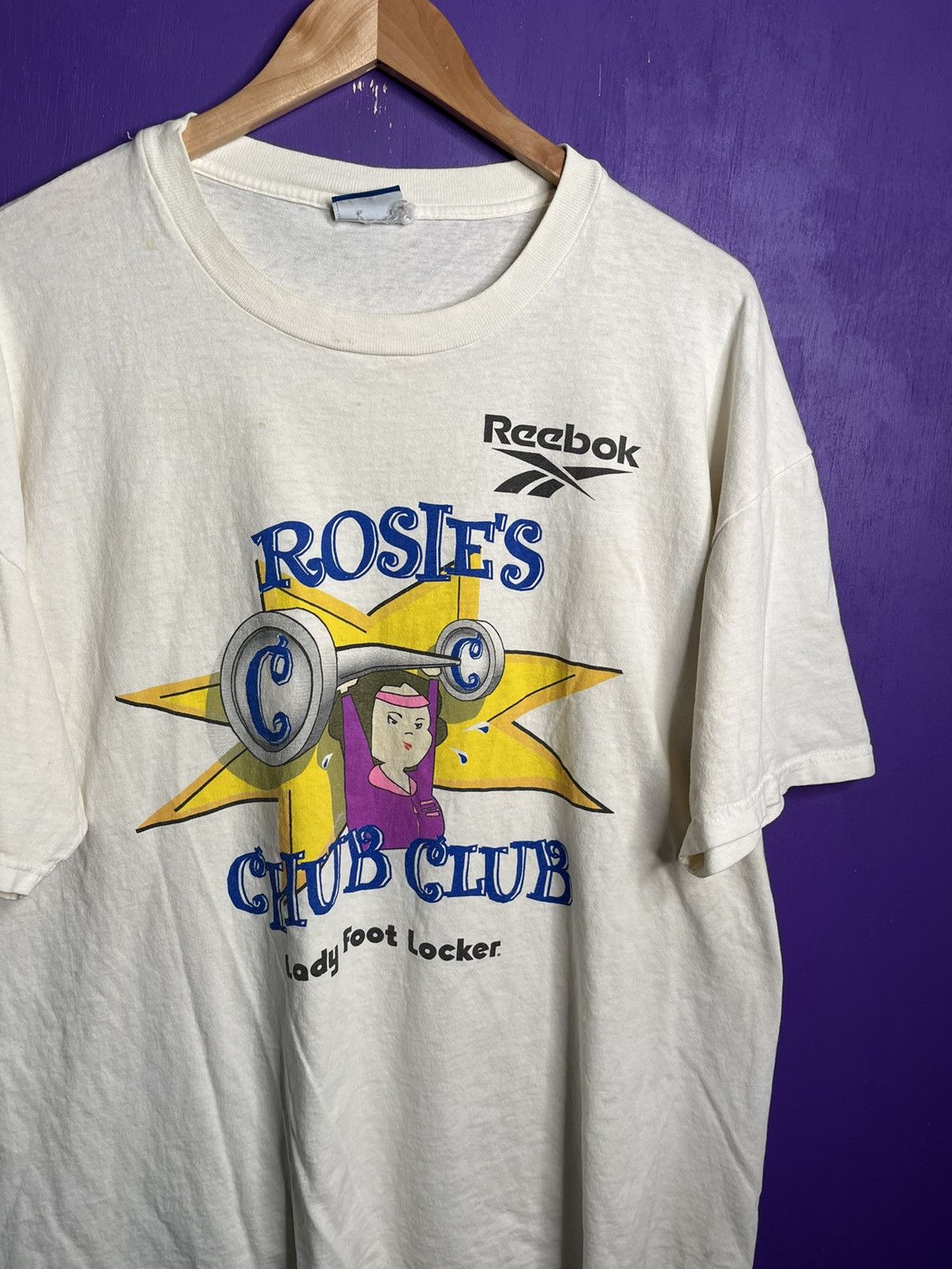 Reebok × Vintage Vintage 90s Reebok Rosie’s chub club t-shirt Size US XL / EU 56 / 4 - 3 Thumbnail