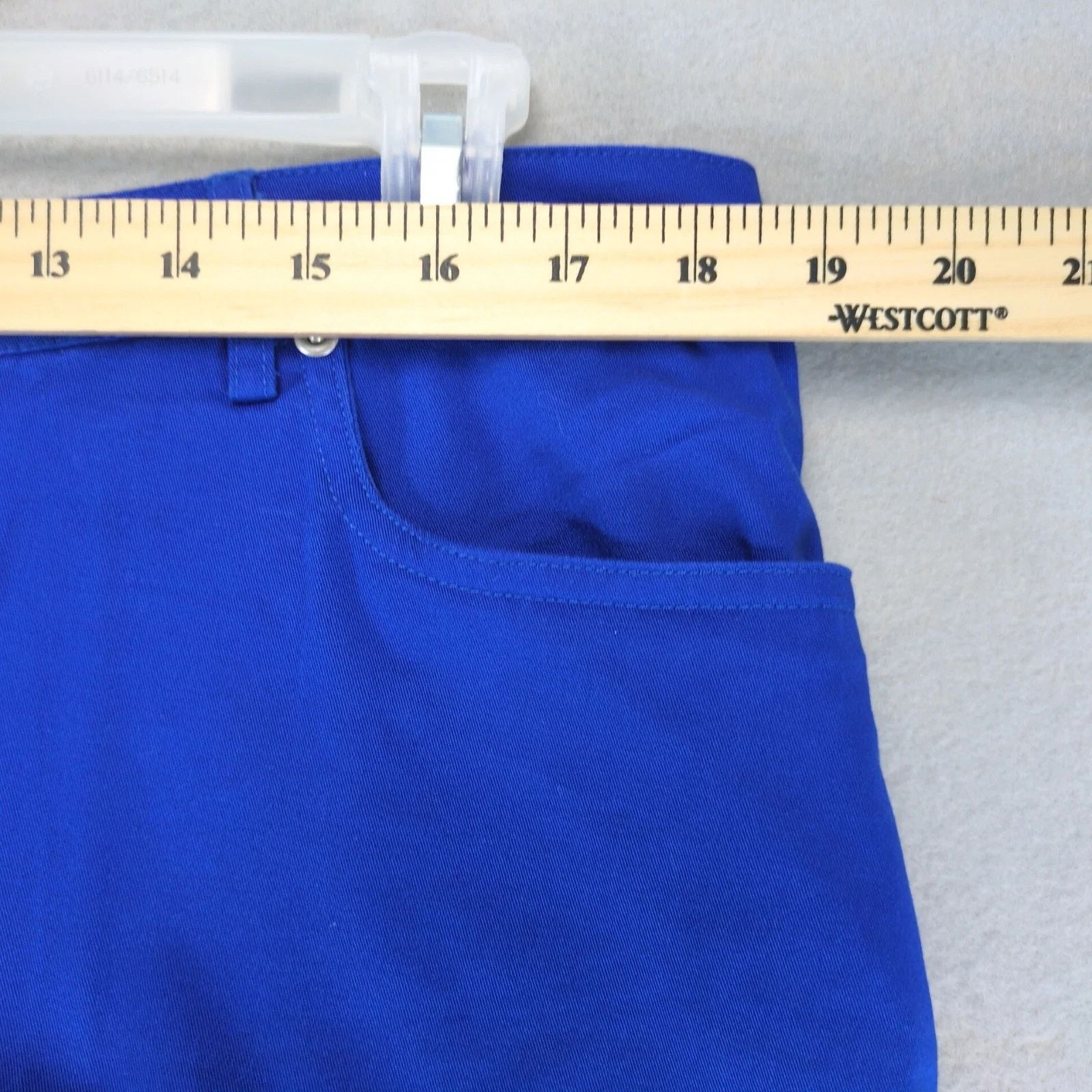 Other NWT Ruby Rd Blue Embroidered Capri Pants Women's 16 38x22.5" Size 38" / US 16 / IT 52 - 3 Thumbnail