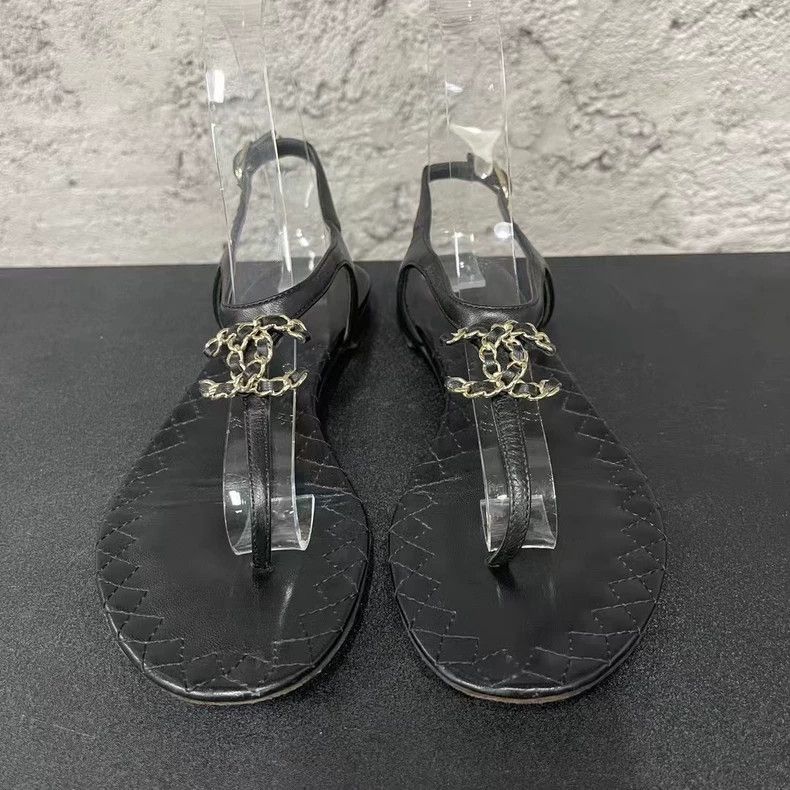 Chanel Chanel Black Sandals Size 36 -2505 Size US 5.5 / EU 38 - 6 Thumbnail