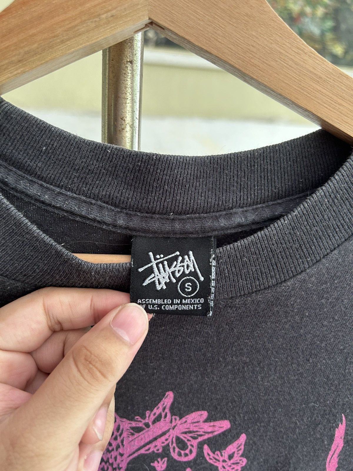 Stussy Stussy Skull Black Faded Shirt Size US S / EU 44-46 / 1 - 10 Thumbnail