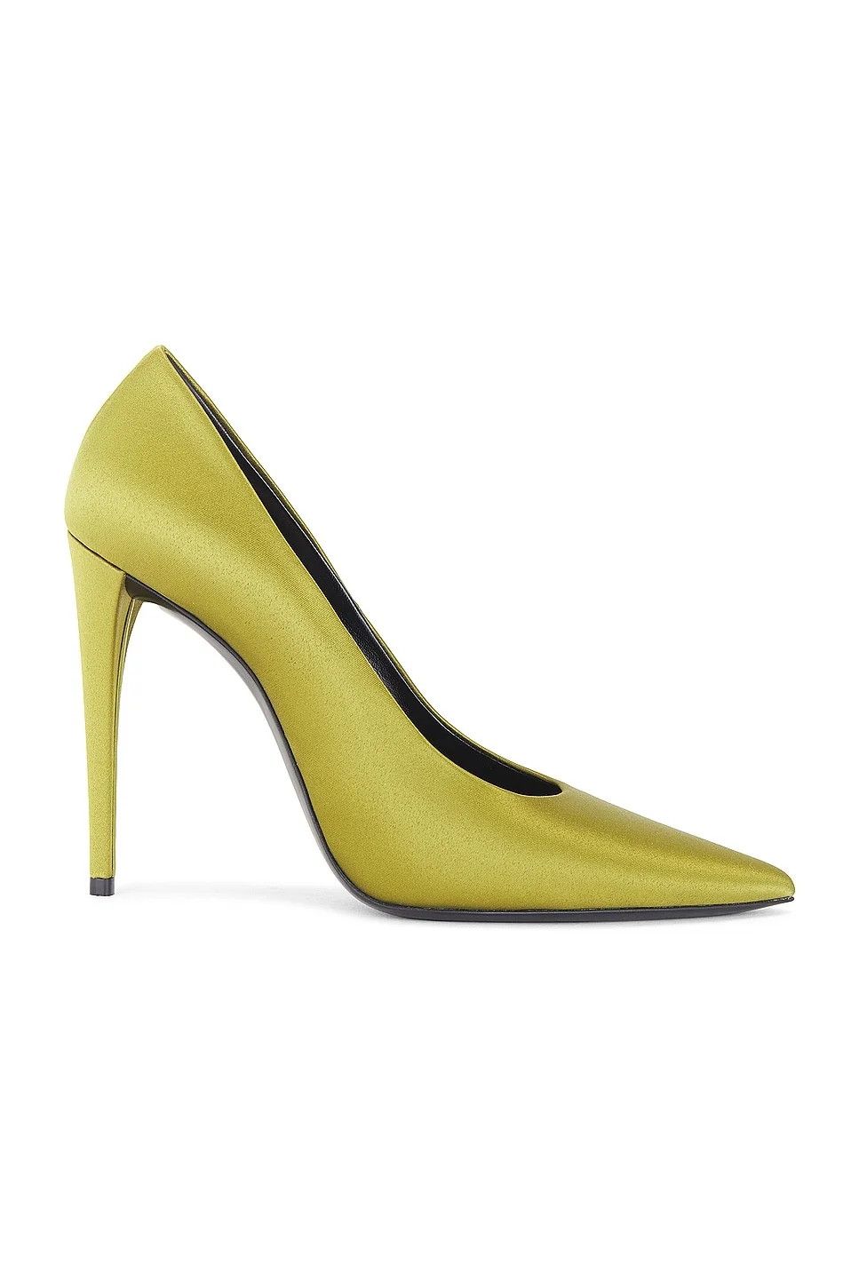 Saint Laurent Paris oc11z1125 Monceau Pumps in Satin Crepe in Green Size US 9.5 / IT 39.5 - 1 Thumbnail
