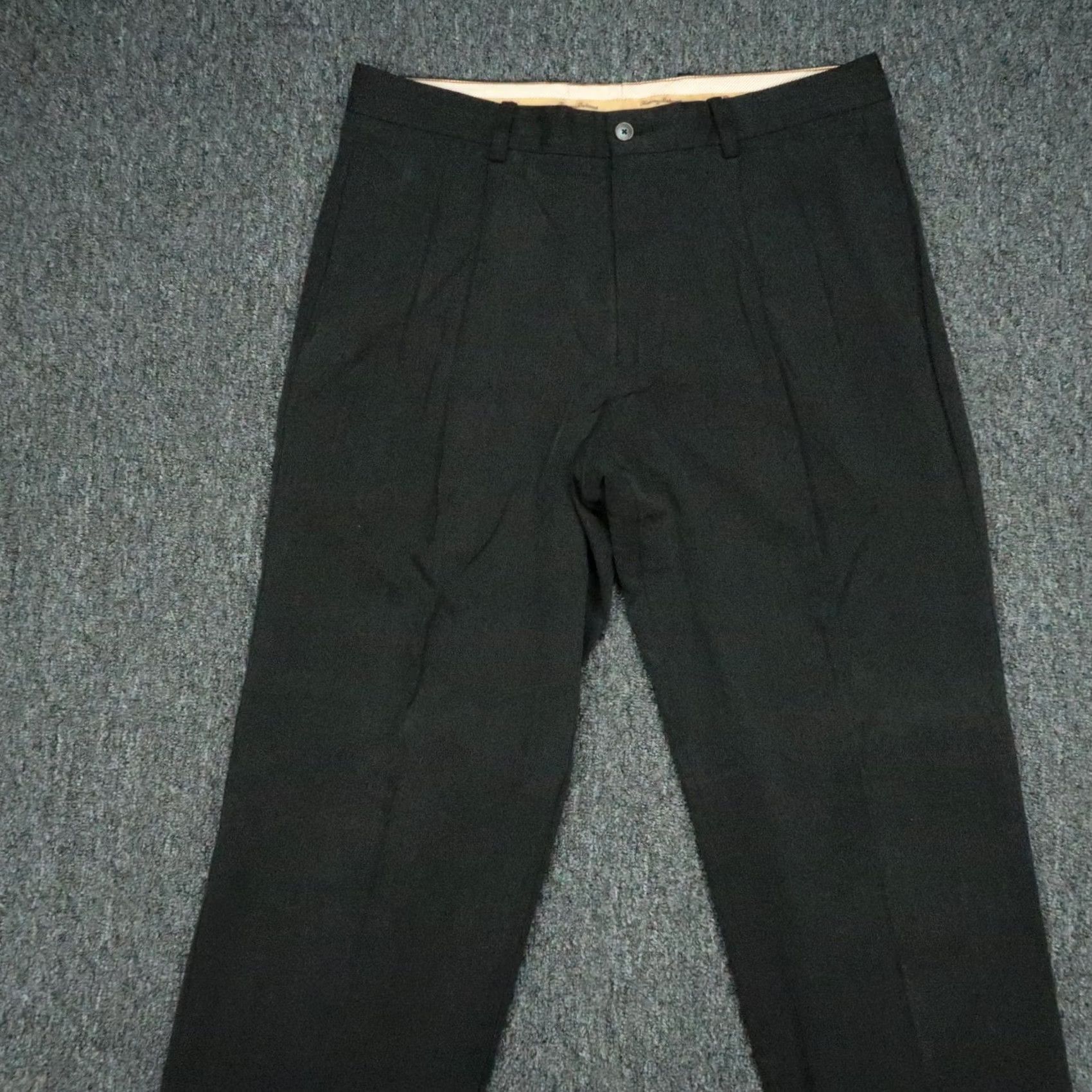 Tommy Bahama Tommy Bahama Pants Mens 34x32 Green Silk Bamboo Double Pleat Trouser Size US 34 / EU 50 - 2 Thumbnail