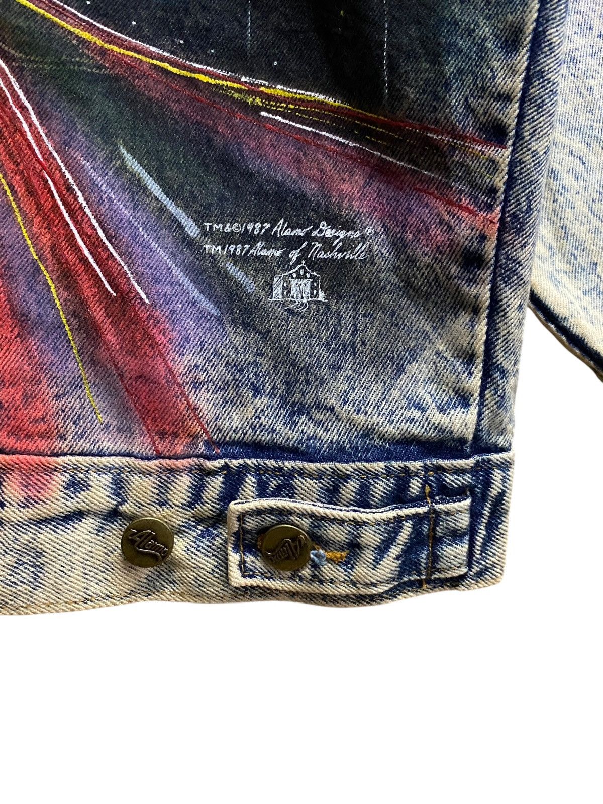 Vintage Rare Vintage Hand Painted Tony Alamo Trucker Denim 1989s Size US M / EU 48-50 / 2 - 14 Thumbnail