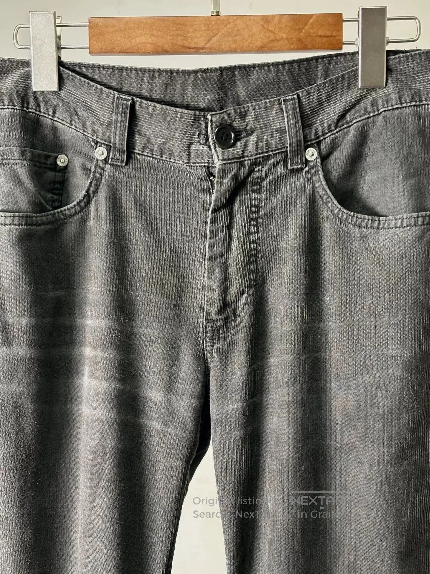 Helmut Lang helmut lang water-washed gray corduroy pants. Size US 28 / EU 44 - 2 Thumbnail