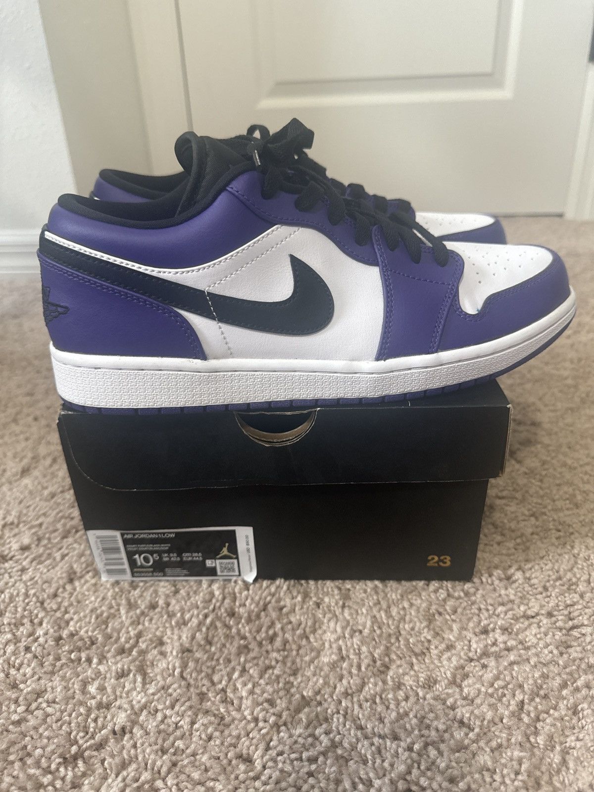 Jordan Brand × Nike Jordan 1 low court purple Size US 10.5 / EU 43-44 - 1 Thumbnail
