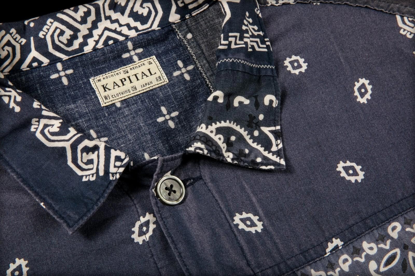 Kapital Kapital Patchwork Bandana Jacket Navy Size 5 Size US XXL / EU 58 / 5 - 4 Thumbnail