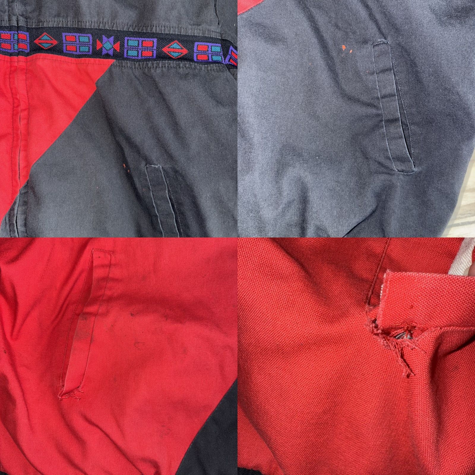Vintage VINTAGE Saddlebrook Westernwear Aztec Blanket Lined Jacket Mens 2X Red Black Geometric Embroidered Full Zip Pockets Casual Western 90s Mens Size US XXL / EU 58 / 5 - 8 Thumbnail
