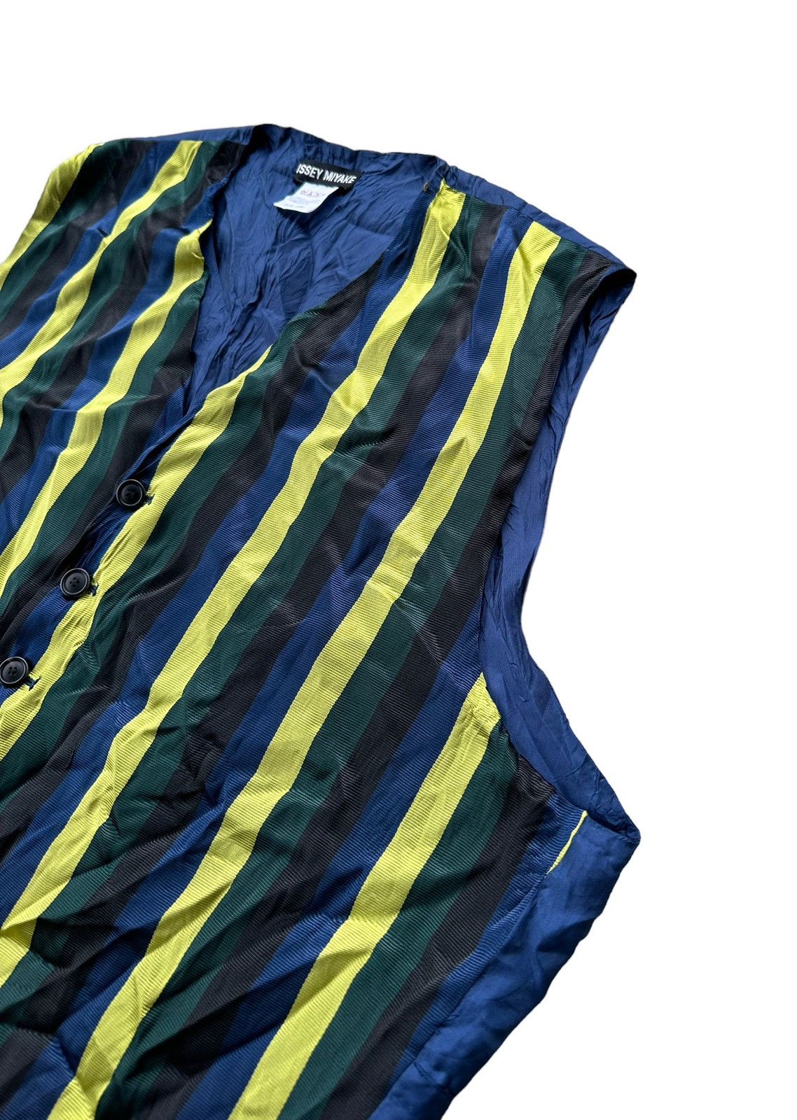 Issey Miyake aw2011 Issey Miyake multicolor stripes vest super design Size US M / EU 48-50 / 2 - 4 Thumbnail