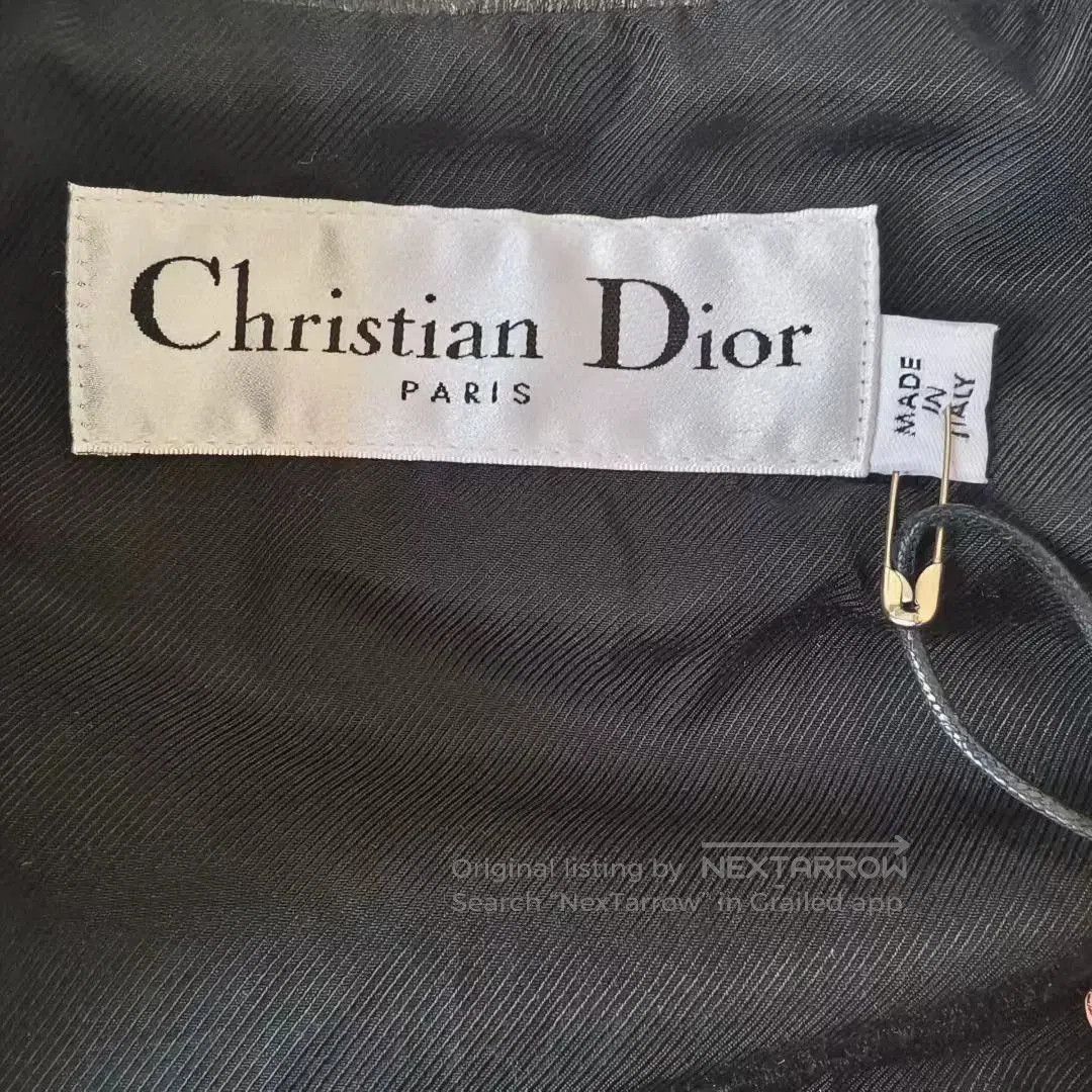 Dior Christian Dior Leather Floral Baseball Jacket. Size S / US 4 / IT 40 - 3 Thumbnail