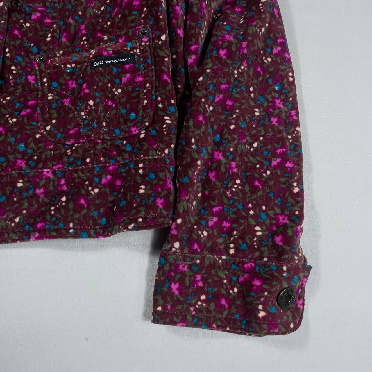 Dolce & Gabbana DOLCE & GABBANA FLORAL VELVET BLAZER Size S / US 4 / IT 40 - 5 Thumbnail