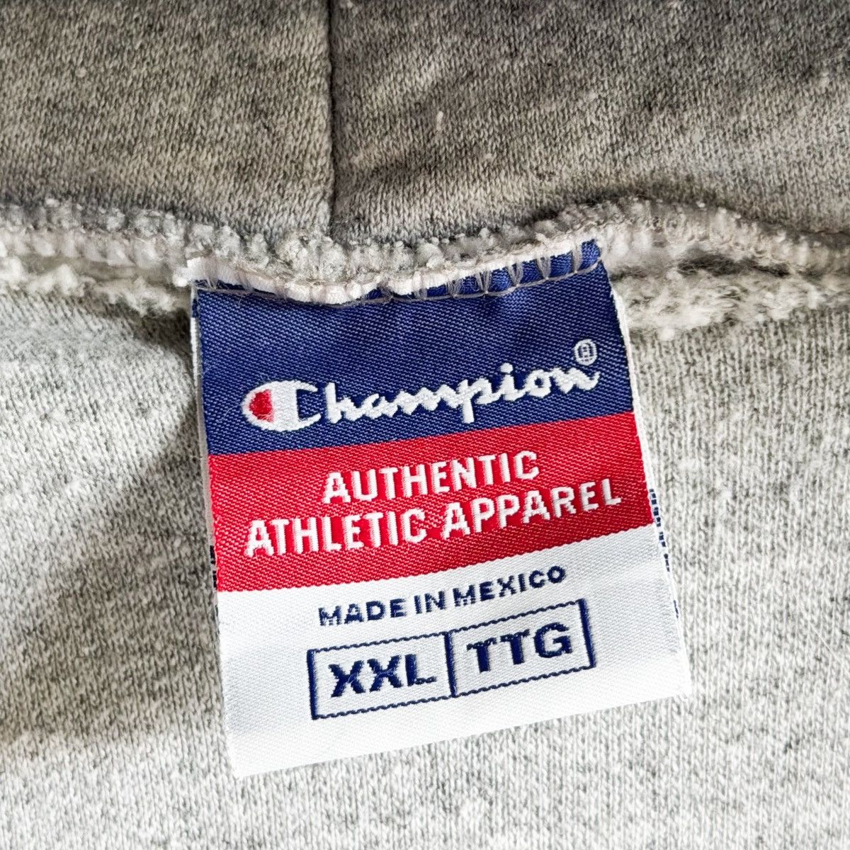 Vintage Vintage Thrashed Heather Gray Champion Hoodie Size US XL / EU 56 / 4 - 6 Thumbnail
