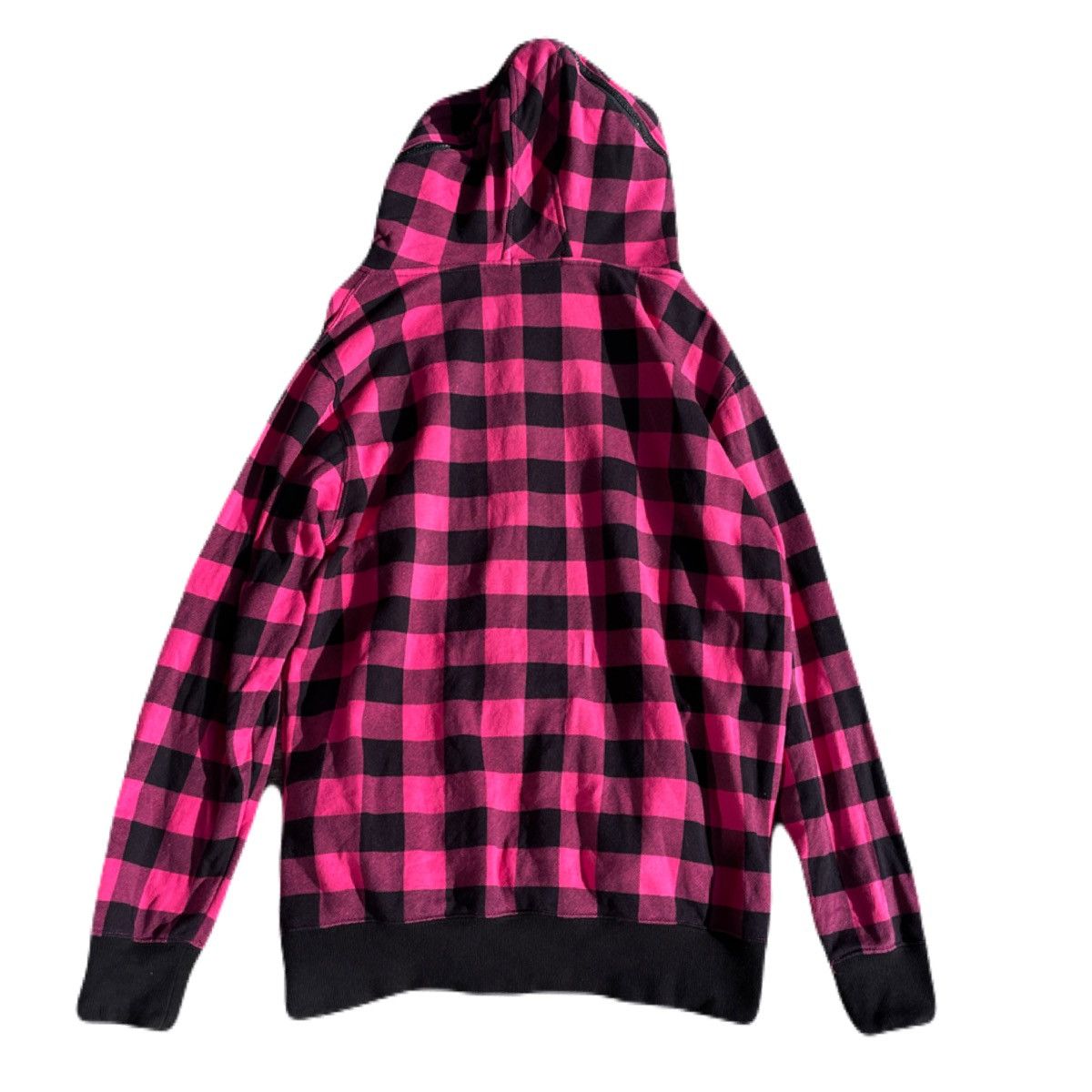 If Six Was Nine 2000s Japanese archive Bono Gimmic Check Zip-up Hoodie Size US L / EU 52-54 / 3 - 4 Thumbnail