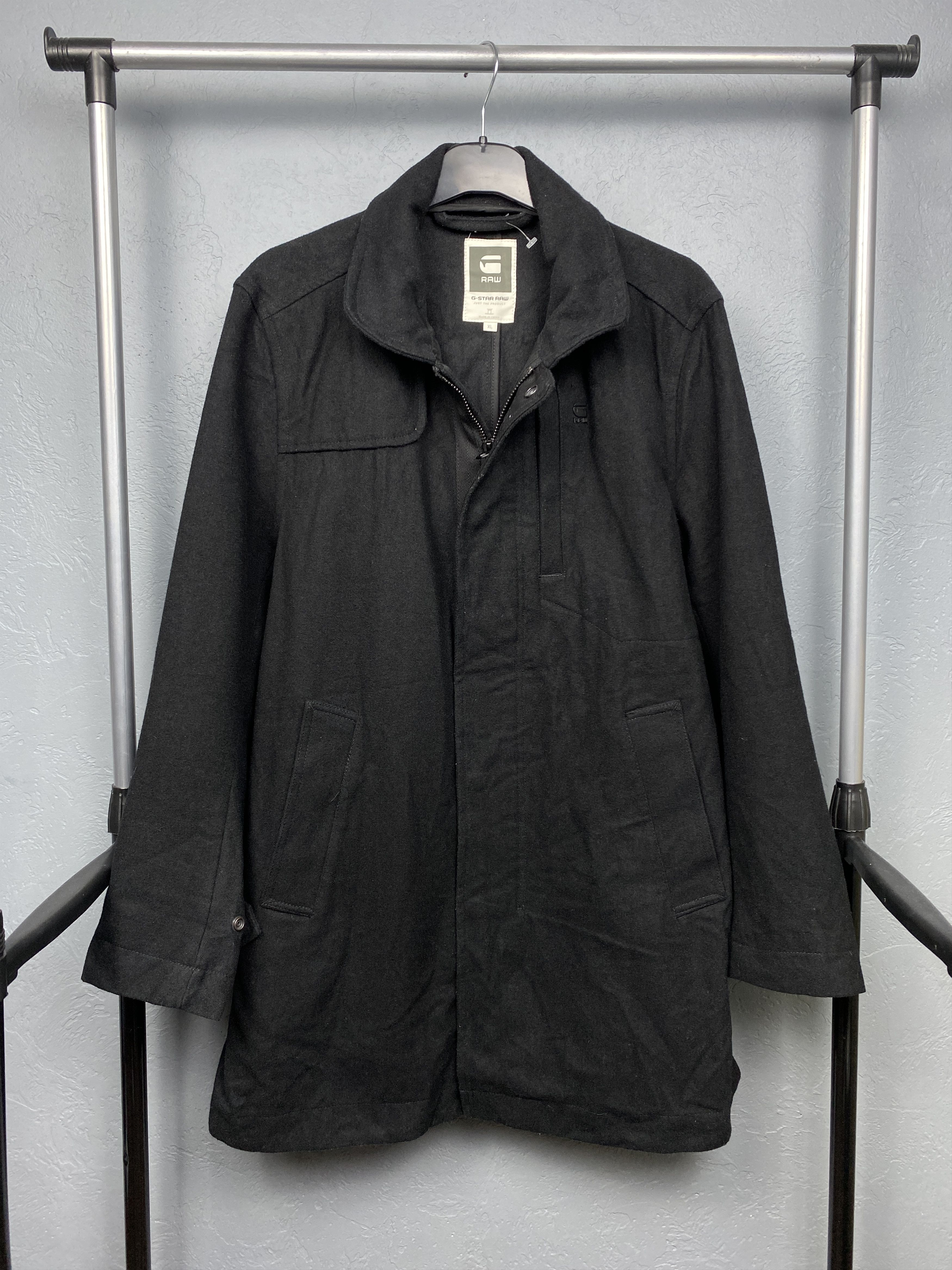 G-Star G Star Raw Mens Wool Coat Garber Trench Jacket Size US XL / EU 56 / 4 - 1 Thumbnail