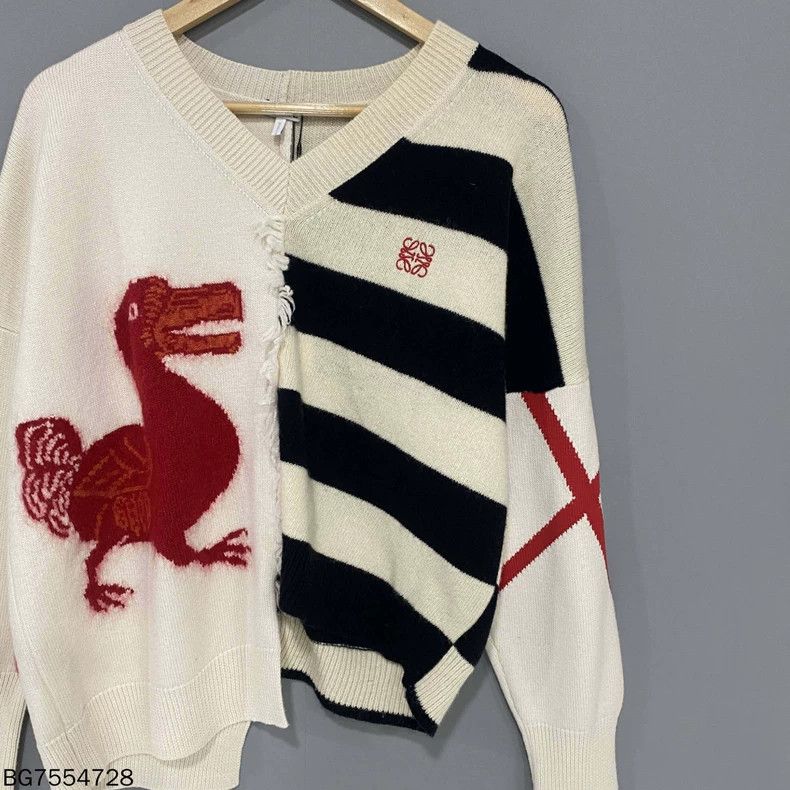 Loewe LOEWE Irregular knit tassel sweater Size S / US 4 / IT 40 - 4 Thumbnail