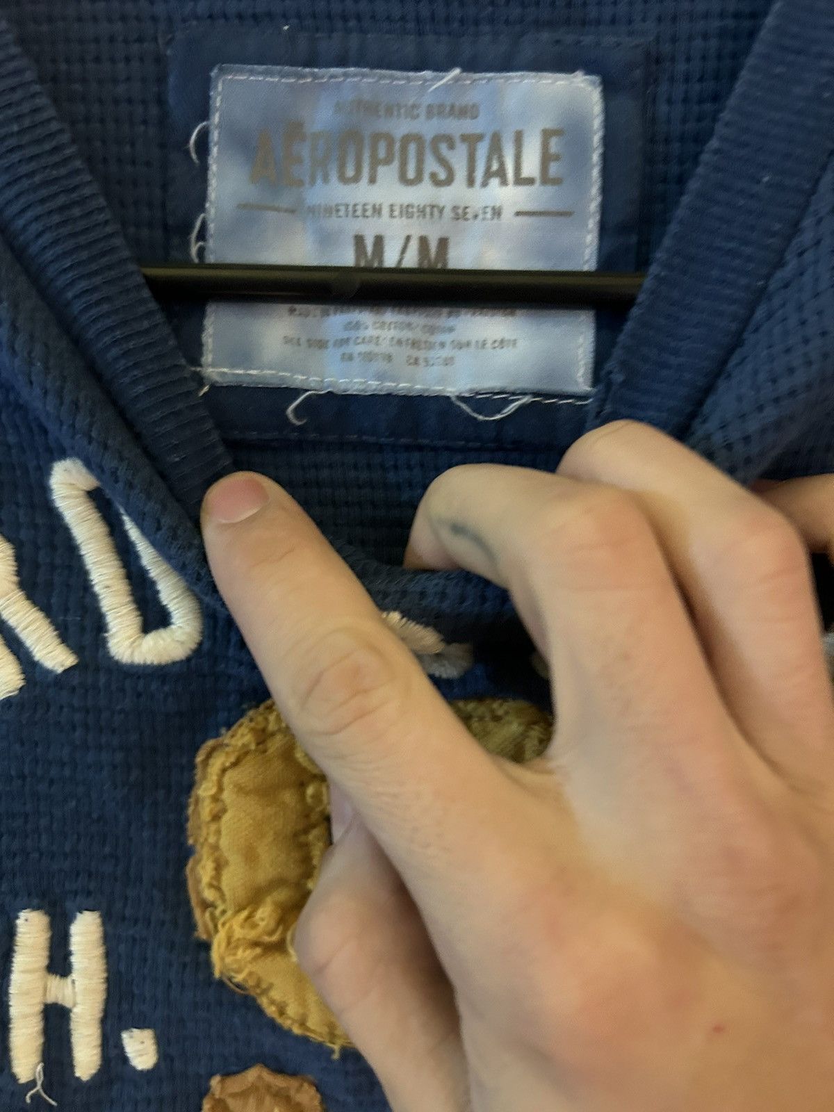 Aeropostale × Vintage Vintage Dyed Blue Aeropostale Knit Size US M / EU 48-50 / 2 - 3 Thumbnail