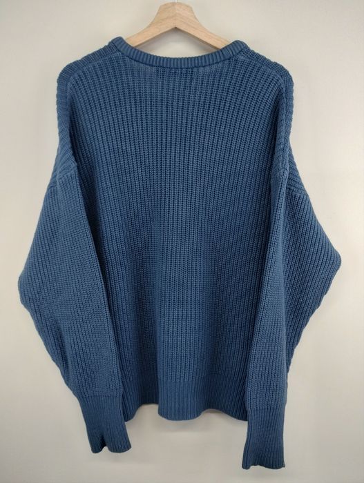 Vintage Vintage Eddie Bauer Blue Ribbed Knit Sweater | Grailed