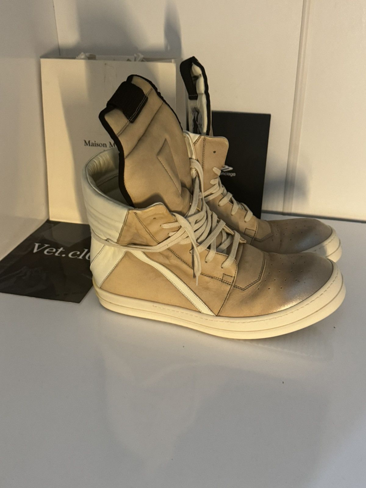 Rick Owens ✅Rick Owens Geobasket Gold 43 Size US 10 / EU 43 - 5 Thumbnail