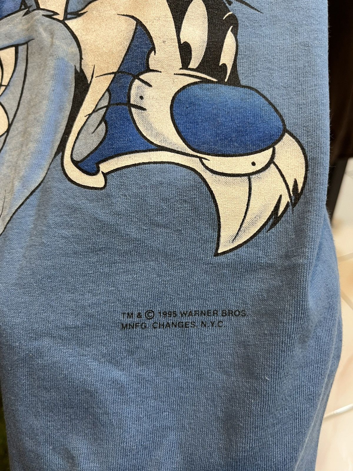 Changes × Vintage × Warner Bros VIBTAGE T SHIRT LOONEY TUNES 1995 Size US L / EU 52-54 / 3 - 4 Thumbnail