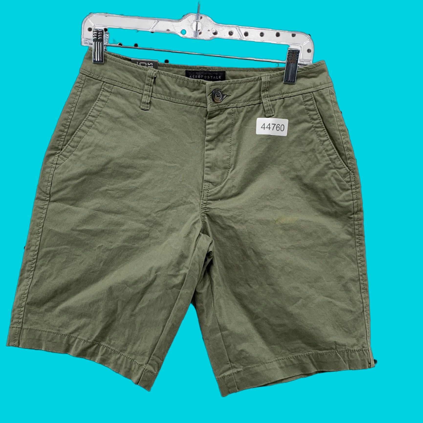 Vintage VINTAGE Aeropostale shorts Mens 27 Green Chino Stretch Classic Fit 9.5 Inseam NWT Size US 27 - 1 Thumbnail