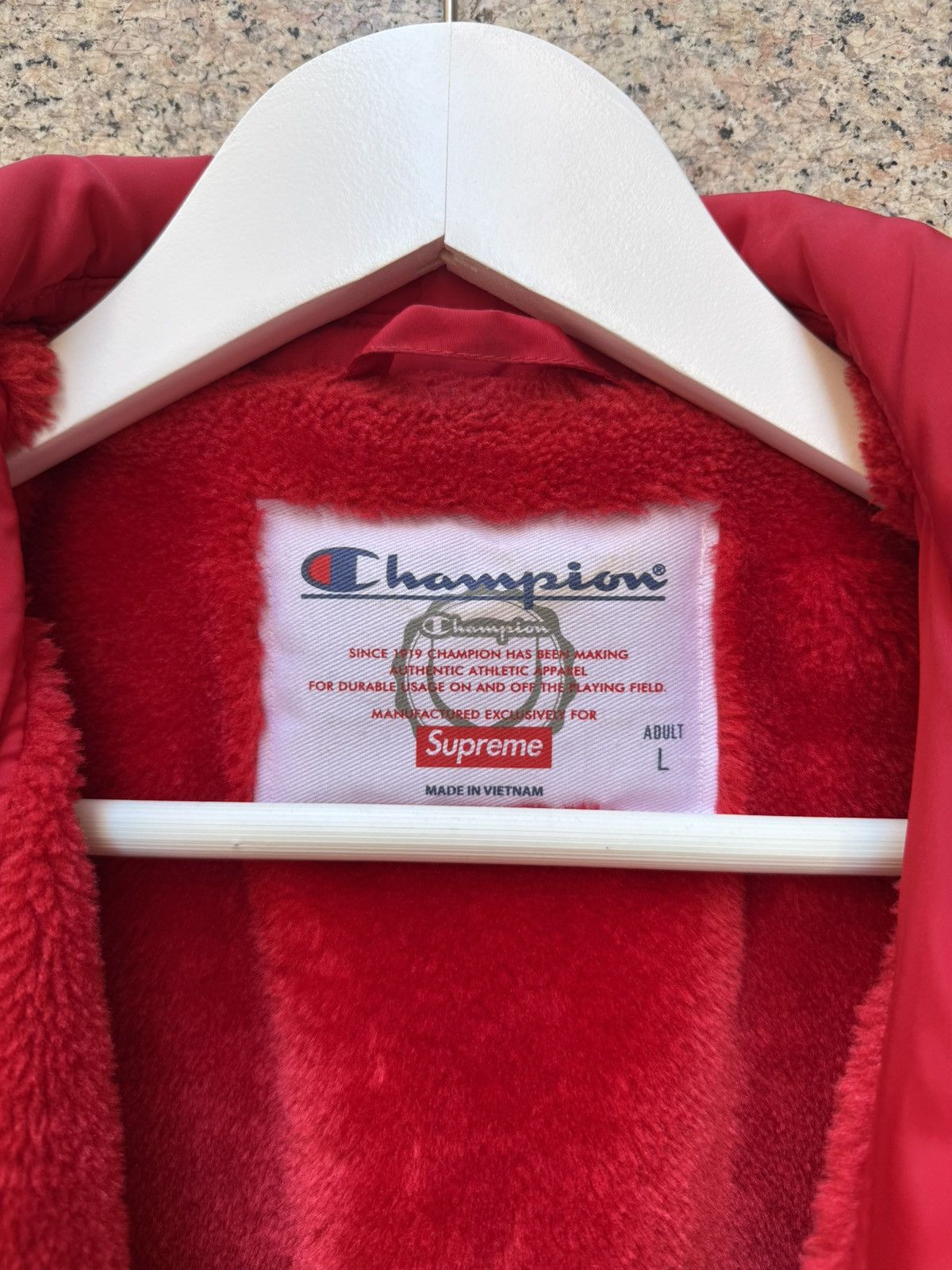 Champion × Supreme Supreme X Champion jacket navy L Size US L / EU 52-54 / 3 - 7 Thumbnail