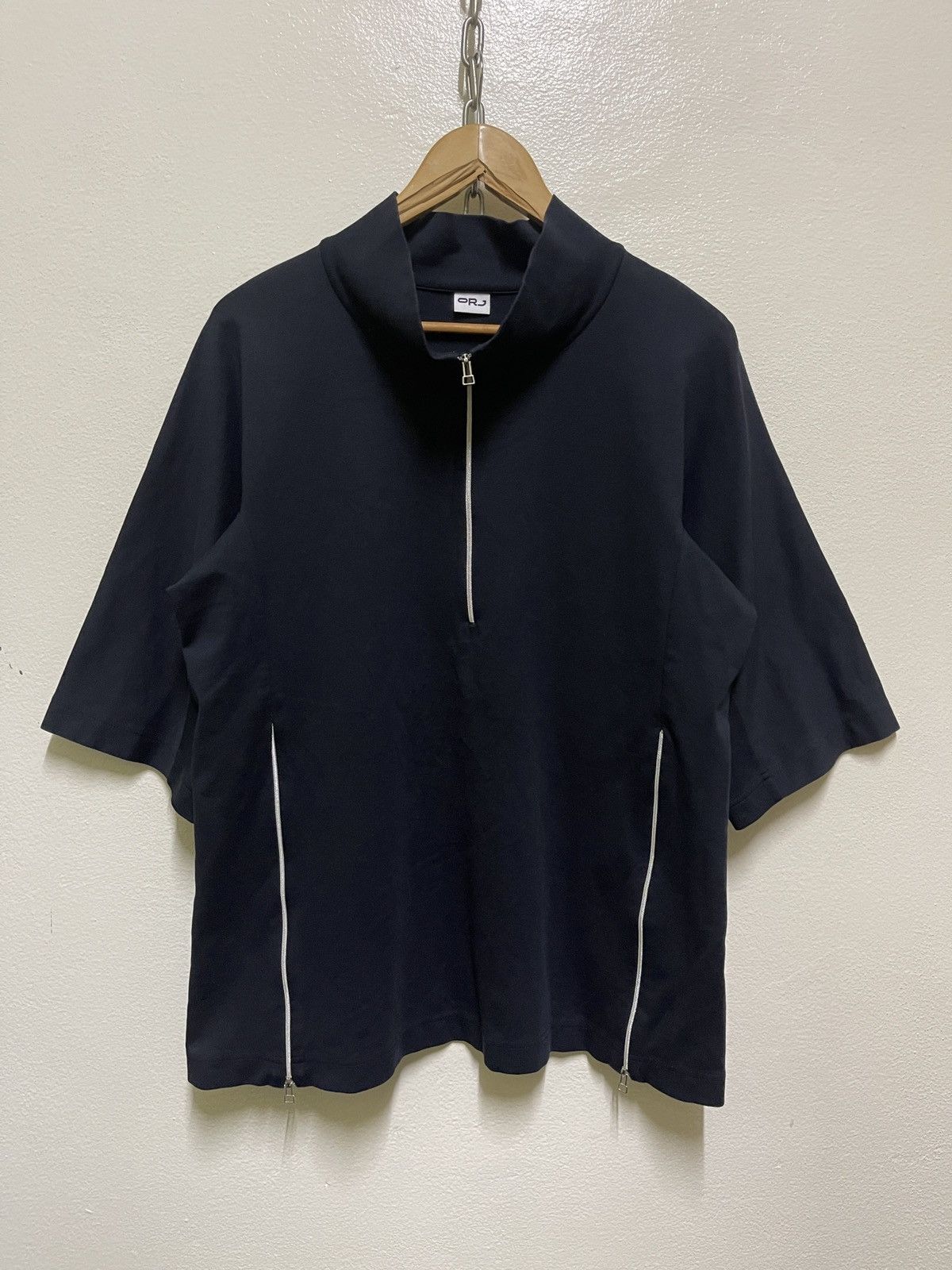 Issey Miyake ORJ HAAT Acronym Stretch Jersey Zipper T shirt SS2019 Size US XL / EU 56 / 4 - 2 Thumbnail