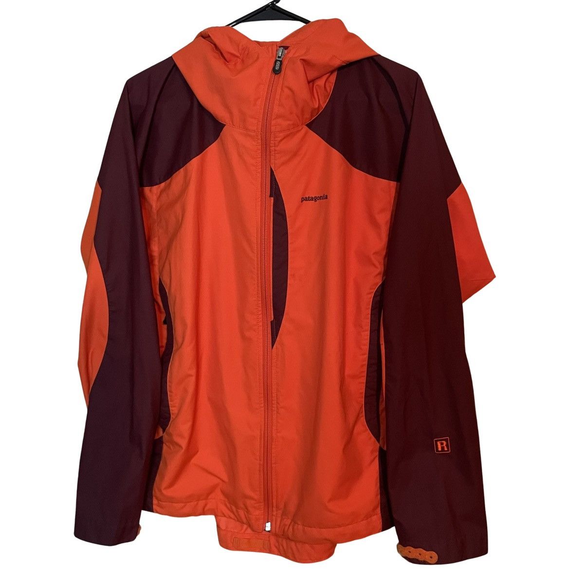 Patagonia Rain jacket orange gorpcore