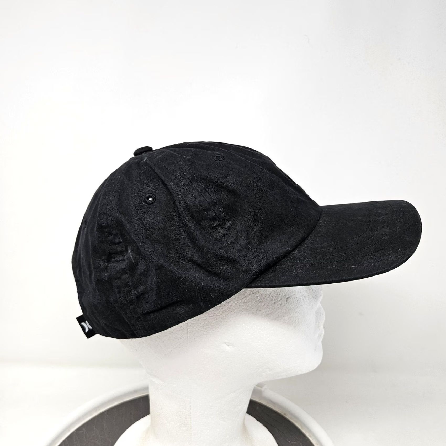 Hurley Hurley Baseball Hat Mens One Size Black Adjustable Yupoong Classics Y2K Cotton Nylon Solid Casual Cap Size ONE SIZE - 3 Thumbnail