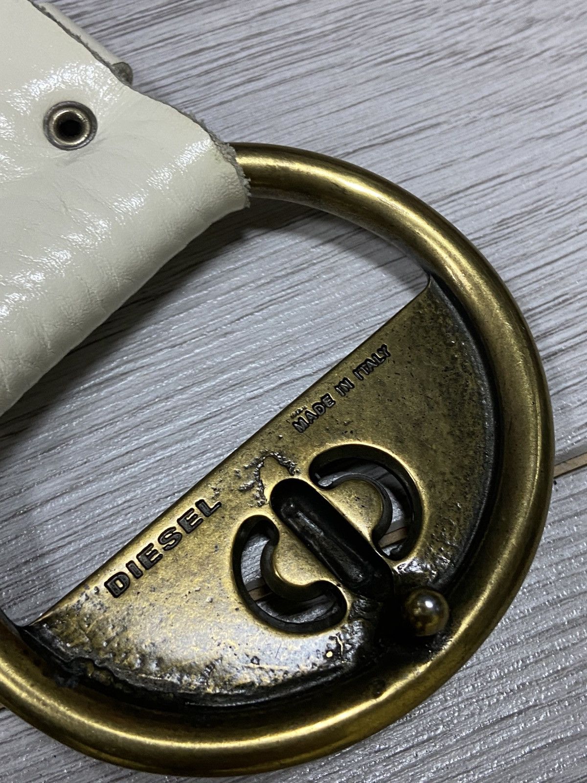 Diesel Diesel circle buckle logo wide vintage leather belt Italy Size ONE SIZE - 4 Thumbnail