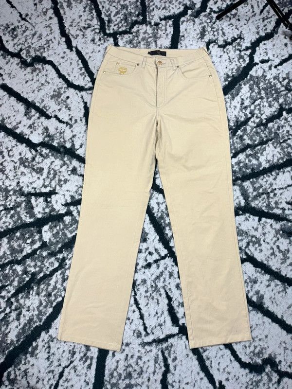 MCM MCM vintage chino pants beige logo 33 Size US 33 - 1 Thumbnail