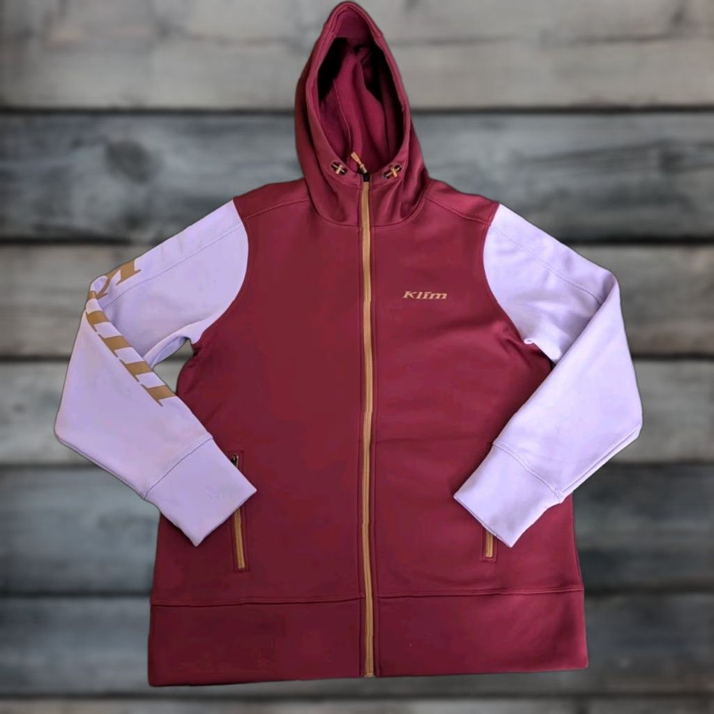 Vintage Klim Visita Full Zip Hoodie Women's Cabernet - Lavender Heist Size M VGUC Size M / US 6-8 / IT 42-44 - 1 Thumbnail