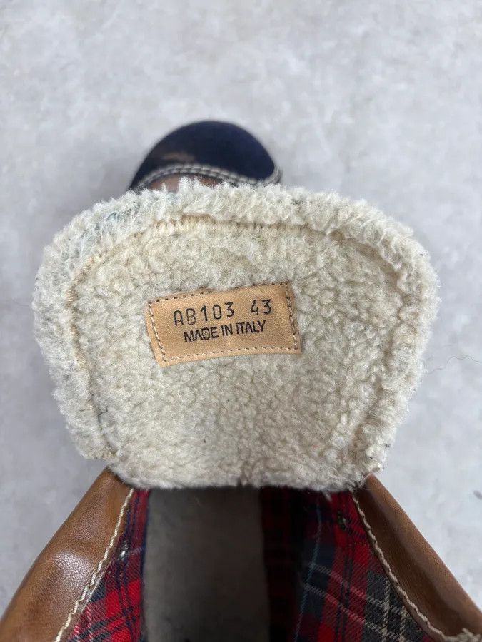 Dsquared2 Dsquared2 Shearling Brown Leather Hiking Boots Size US 10.5 / EU 43-44 - 9 Thumbnail