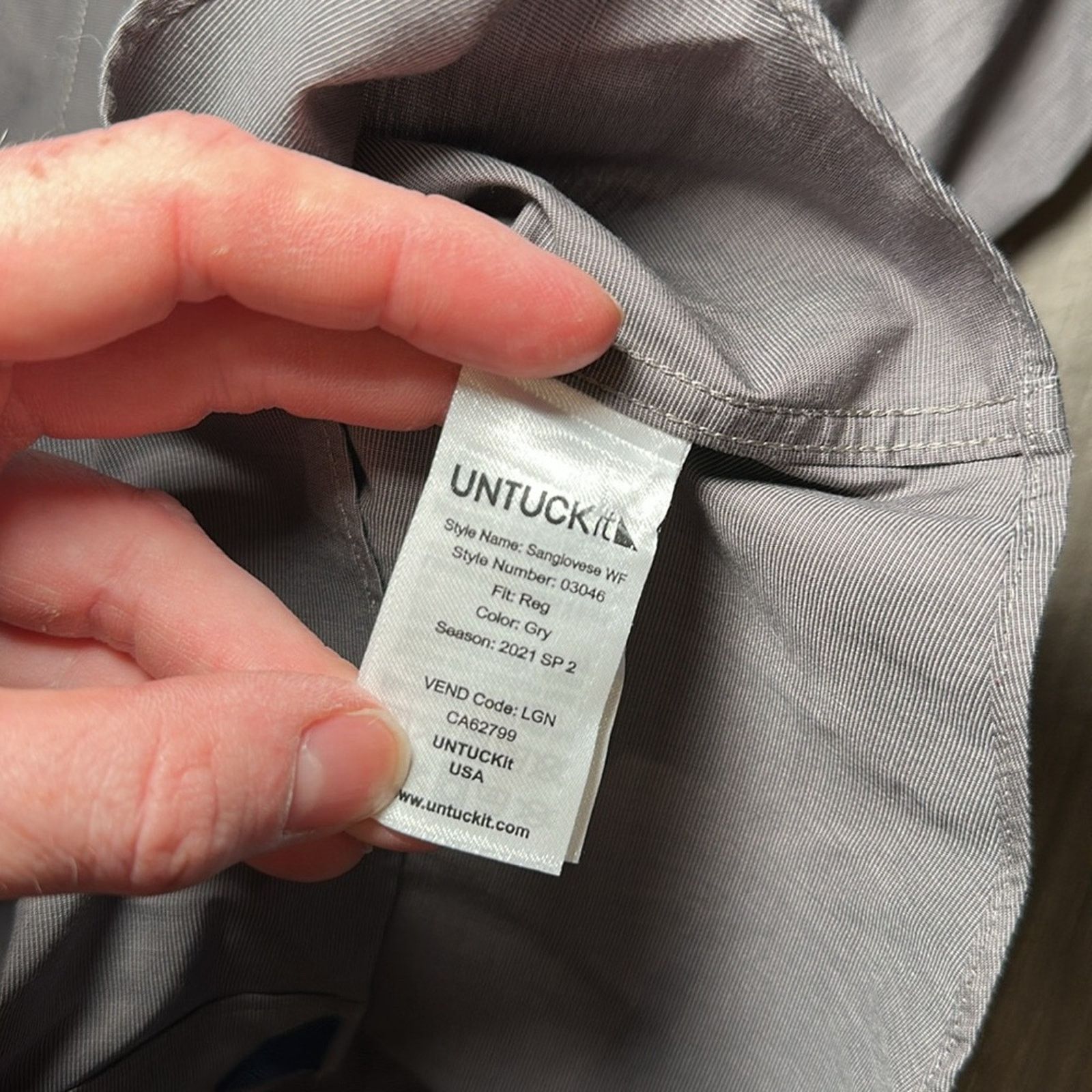 UNTUCKit UNTUCKit Sanglovese Wrinkle Free Long Sleeve - 2XL Size US XXL / EU 58 / 5 - 7 Thumbnail