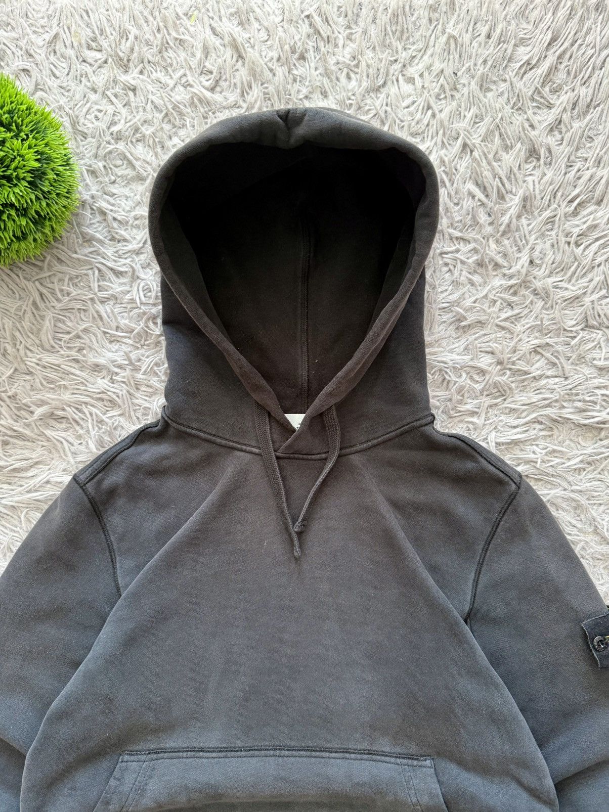 Stone Island 00s Stone Island Classic Washed Black Hoodie Casuals Y2k Size US S / EU 44-46 / 1 - 7 Thumbnail