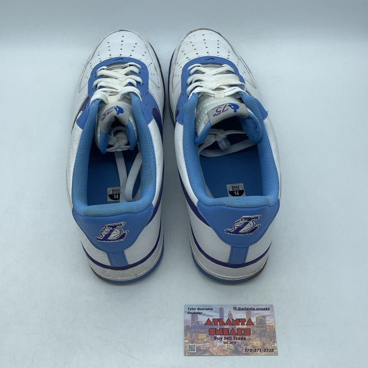Nike NBA x air force 1 75th anniversary lakers Size US 14 / EU 47 - 6 Thumbnail