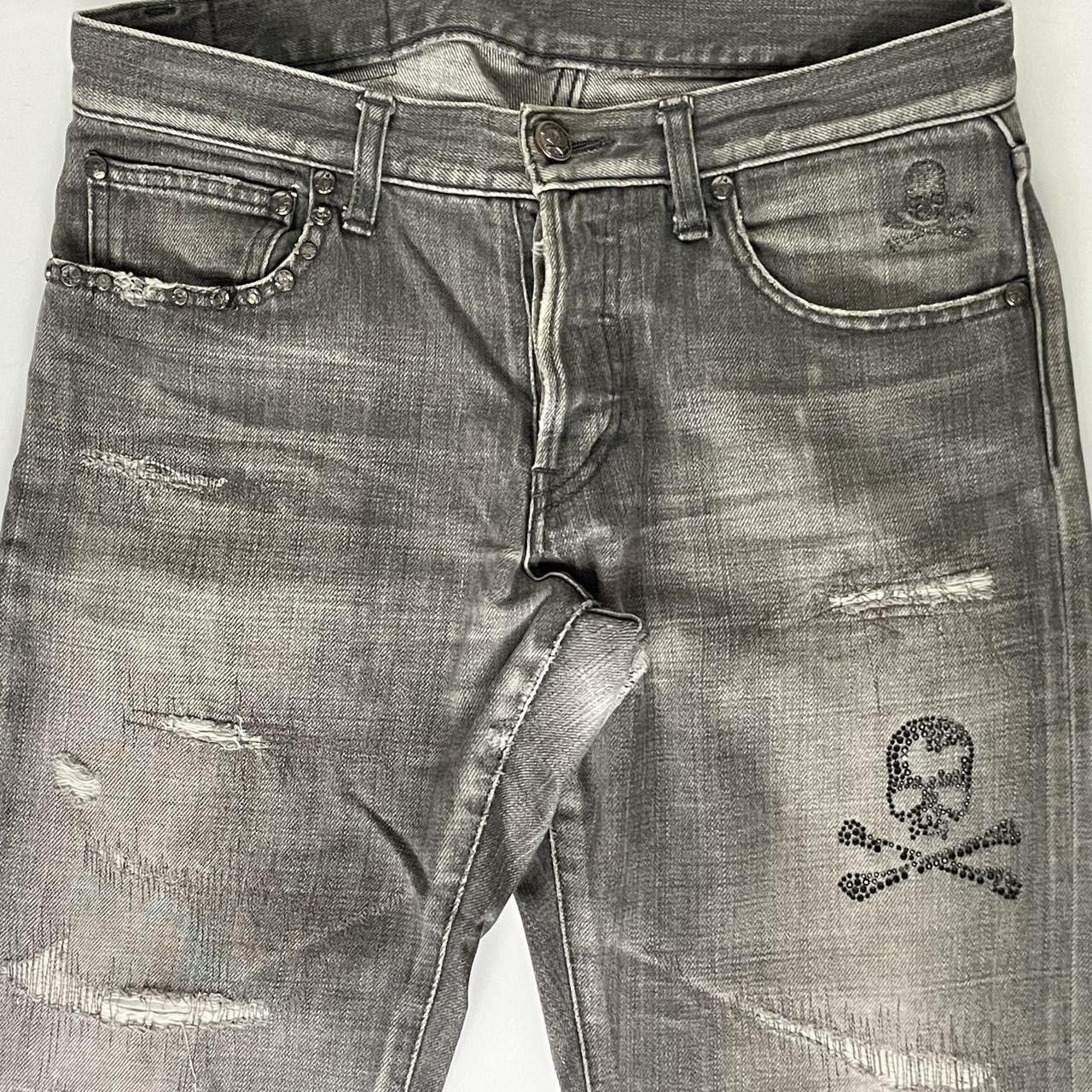 Japanese Brand Roen distressed skull jeans Size US 28 / EU 44 - 3 Thumbnail