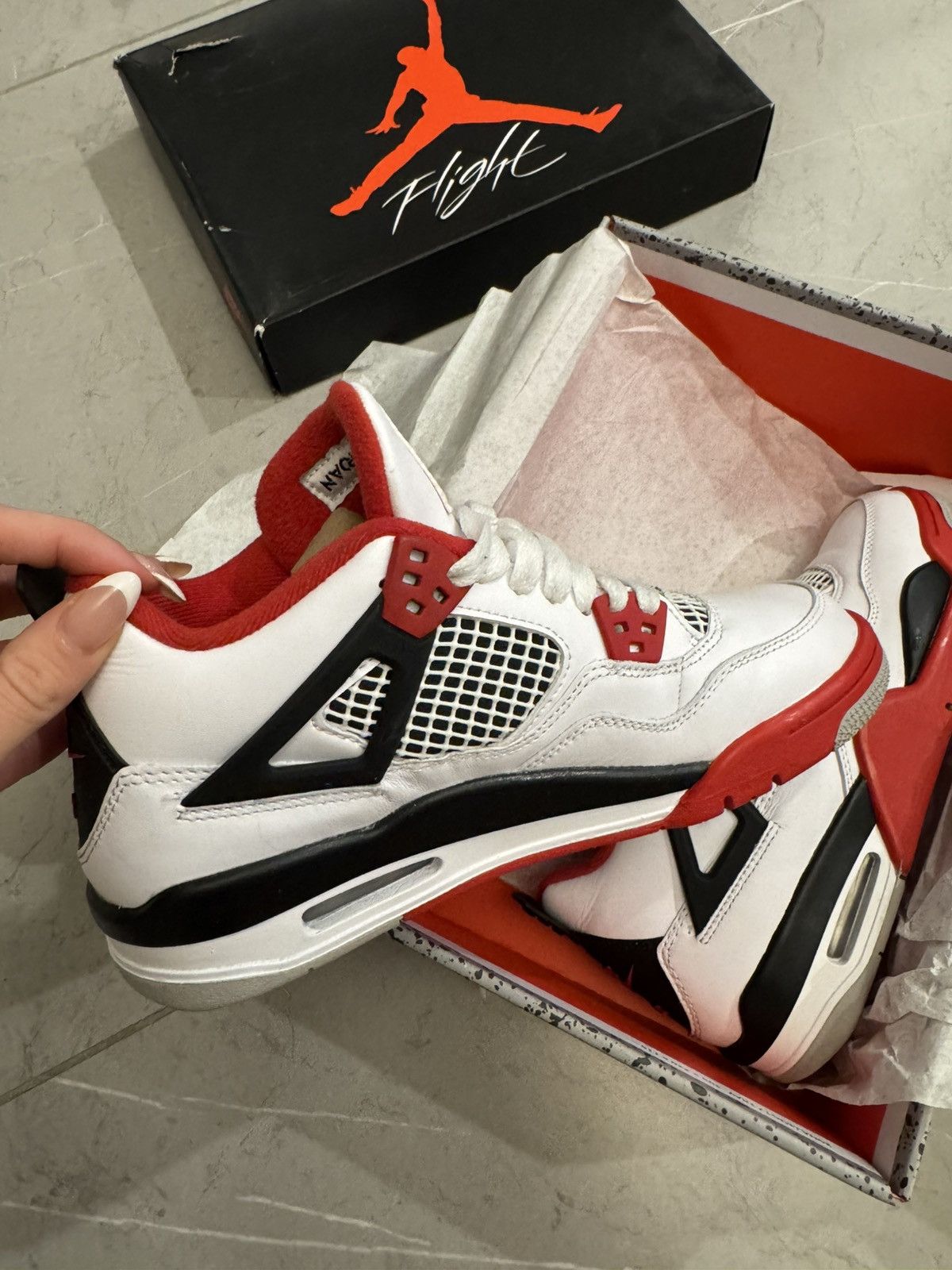 Nike Air Jordan 4 Retro (GS) Size US 7.5 / IT 37.5 - 4 Thumbnail